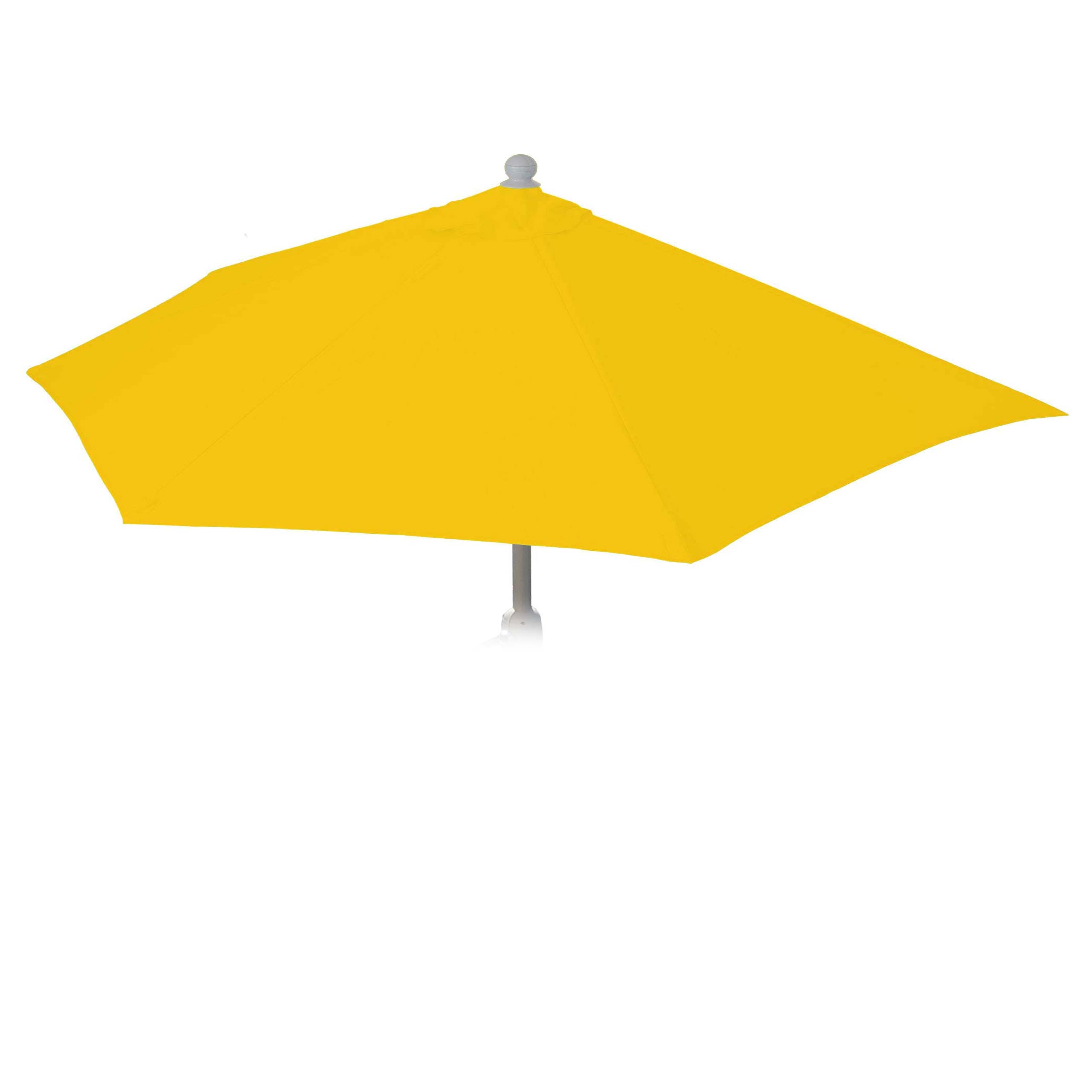 Zapasowa poszewka do parasola półokrągłego Parla, poszewka na parasol, 270 cm, materiał/tkanina, ochrona UV 50+, kolor żółty