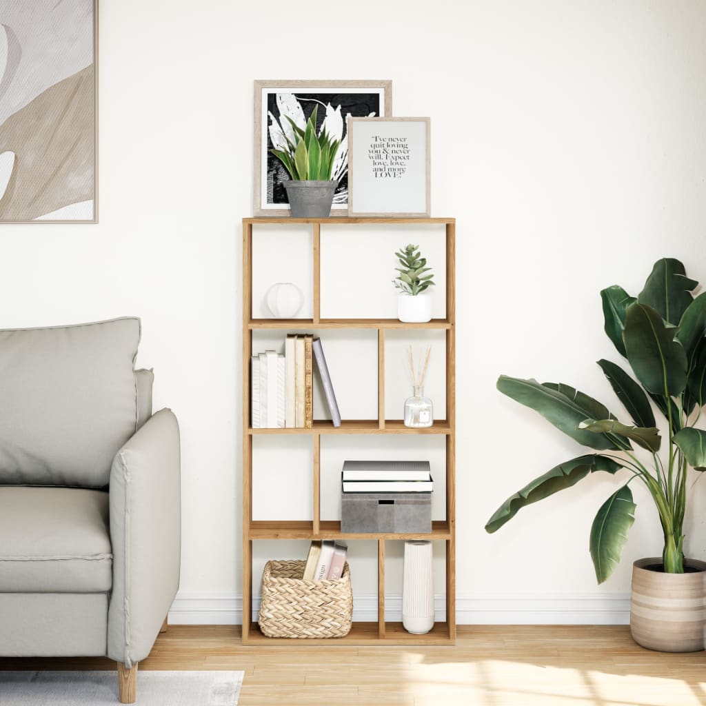 Libreria，Scaffale，Armadio per libri Rovere Artigianale 60x20x120 cm in Truciolato CFW316446 - 3