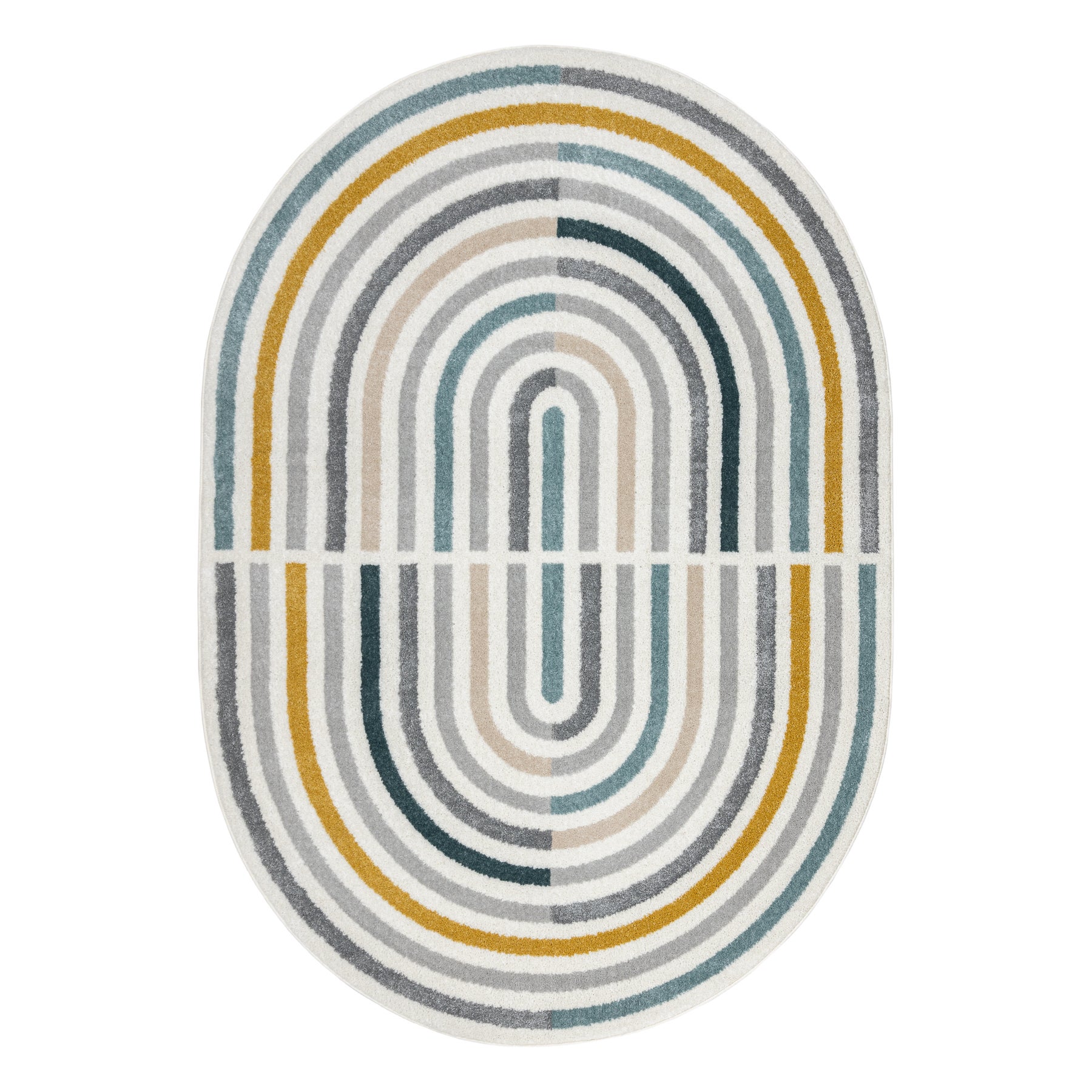 Dywan FUSION 5711 biały / ciemny zielony Shape - Geometryczny, nowoczesny, abstrakcyjny, nieregularny 160x220 cm
