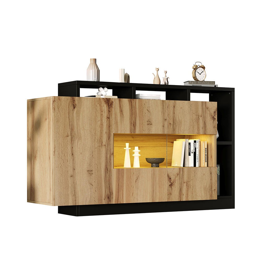 Buffet de salle à mangeà LED avec commande Bluetooth pour salon - 4