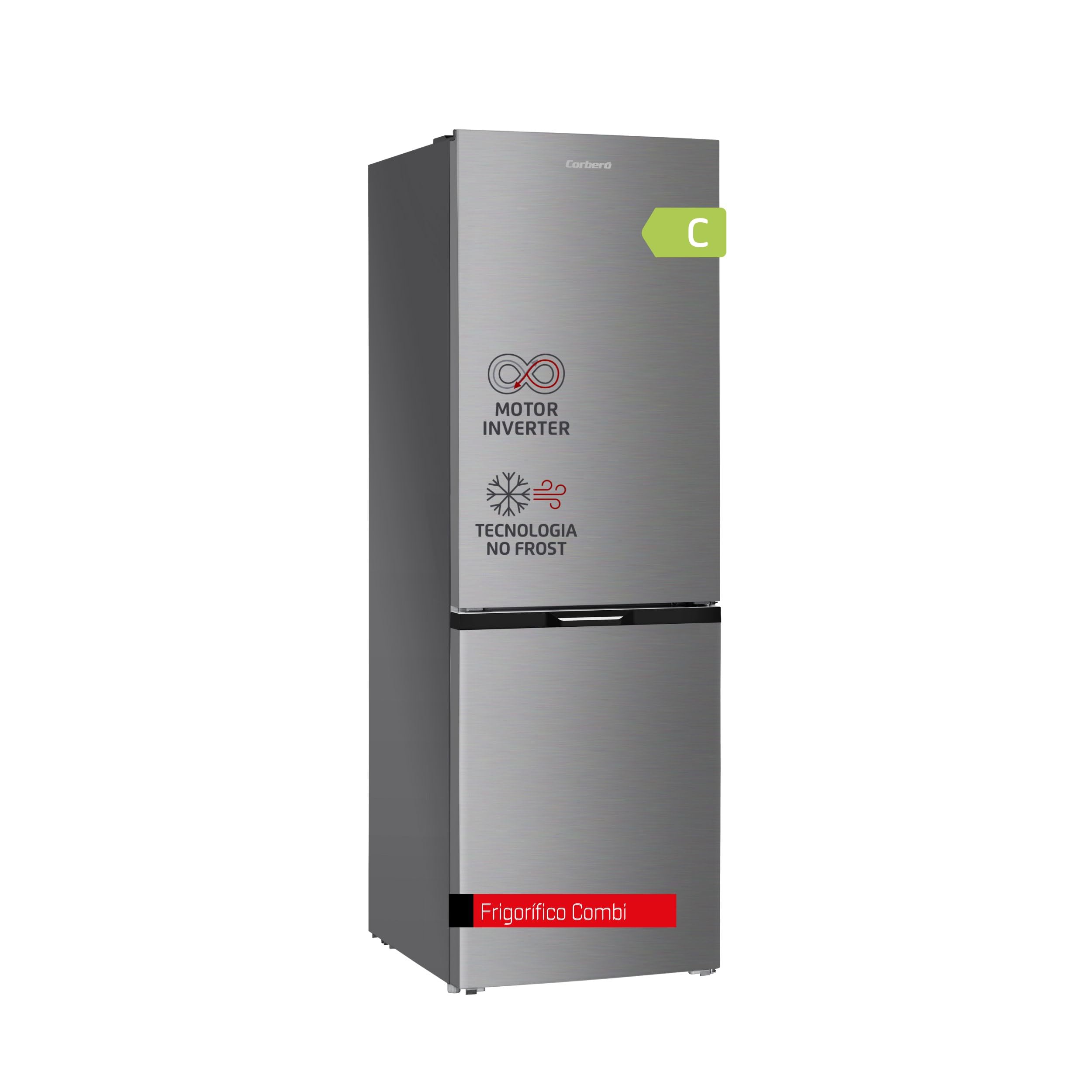 Corberó Corberó, Frigorífico Combi Cch18584nfx, 327L, No Frost, Led, Crisper, 39 Db, Inox Clara , Leroy Merlin