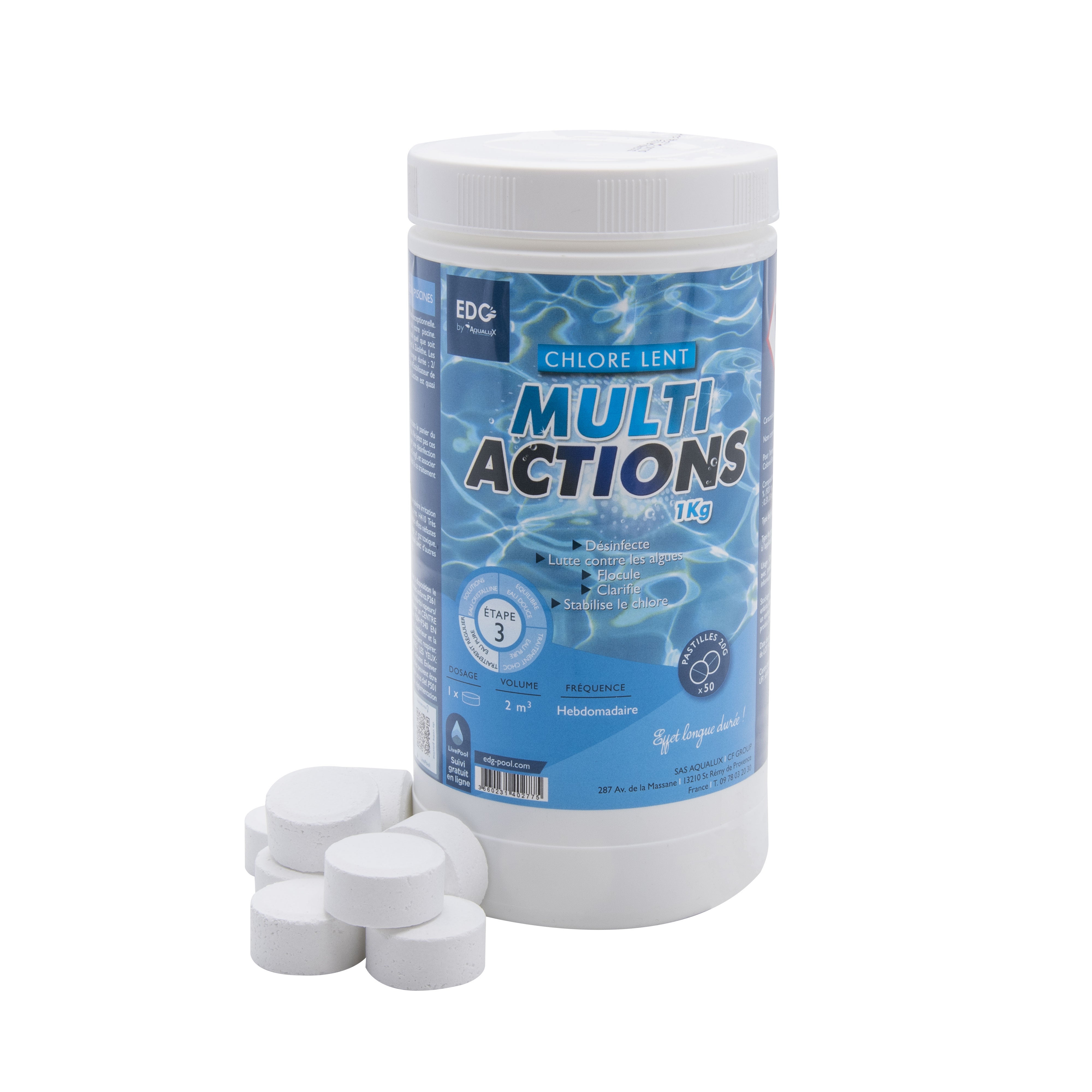 Chlore multiactions 20g pastilles 1 kg - 4