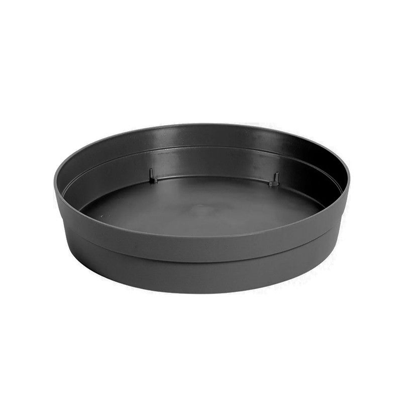Soucoupe Ronde TOSCANE Pour Pot De Fleurs - Diamètre 18,5 Cm - Compatible Pot 25 Cm - Rouge Rubis