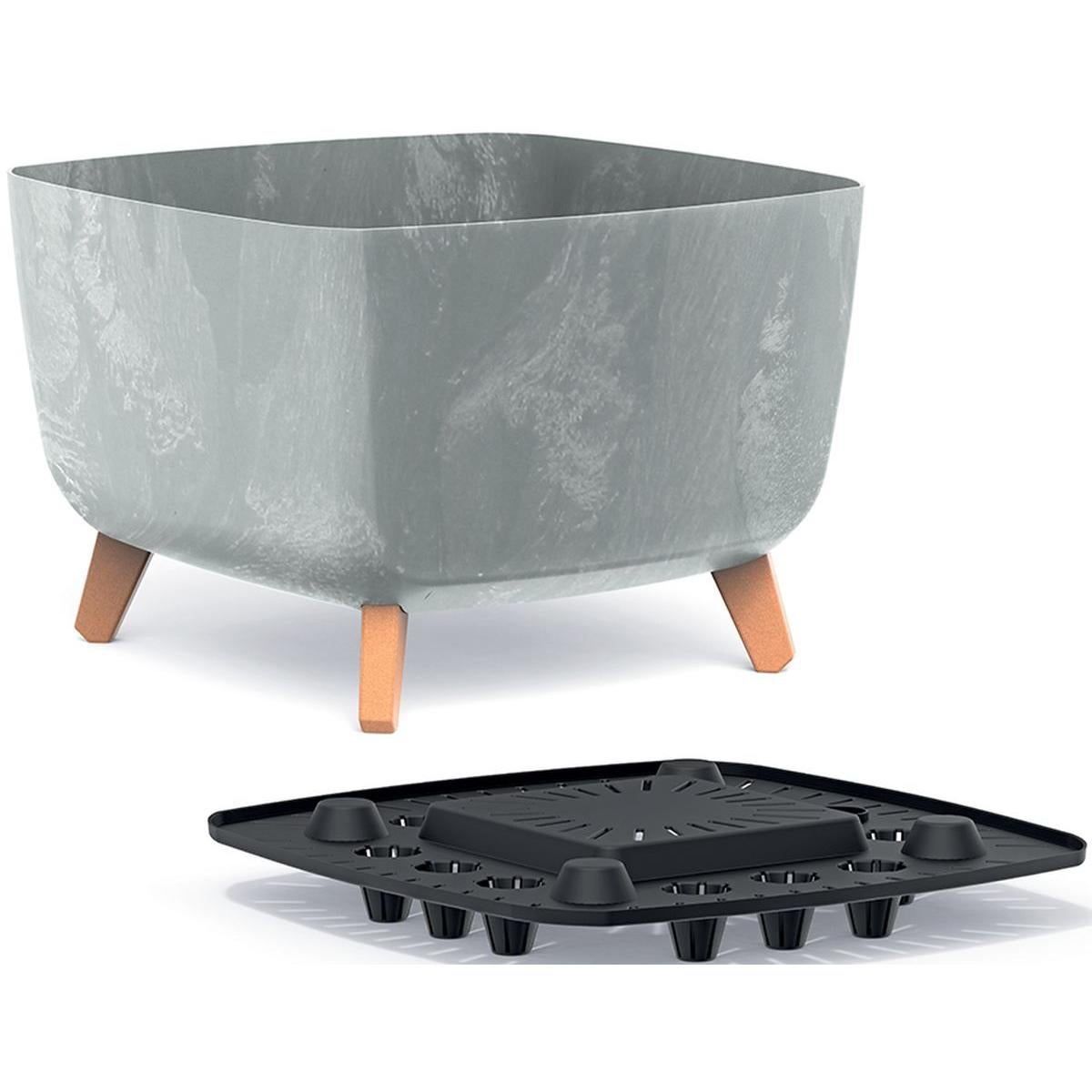 Doniczka Gracia Square Beton Effect 29x29 cm