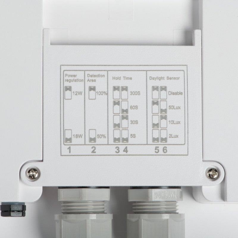 Plafon kwadratowy BENO LED 30W Odcienie bieli 3490lm biały wym:5,7x26x26cm IP65 Kanlux - 4