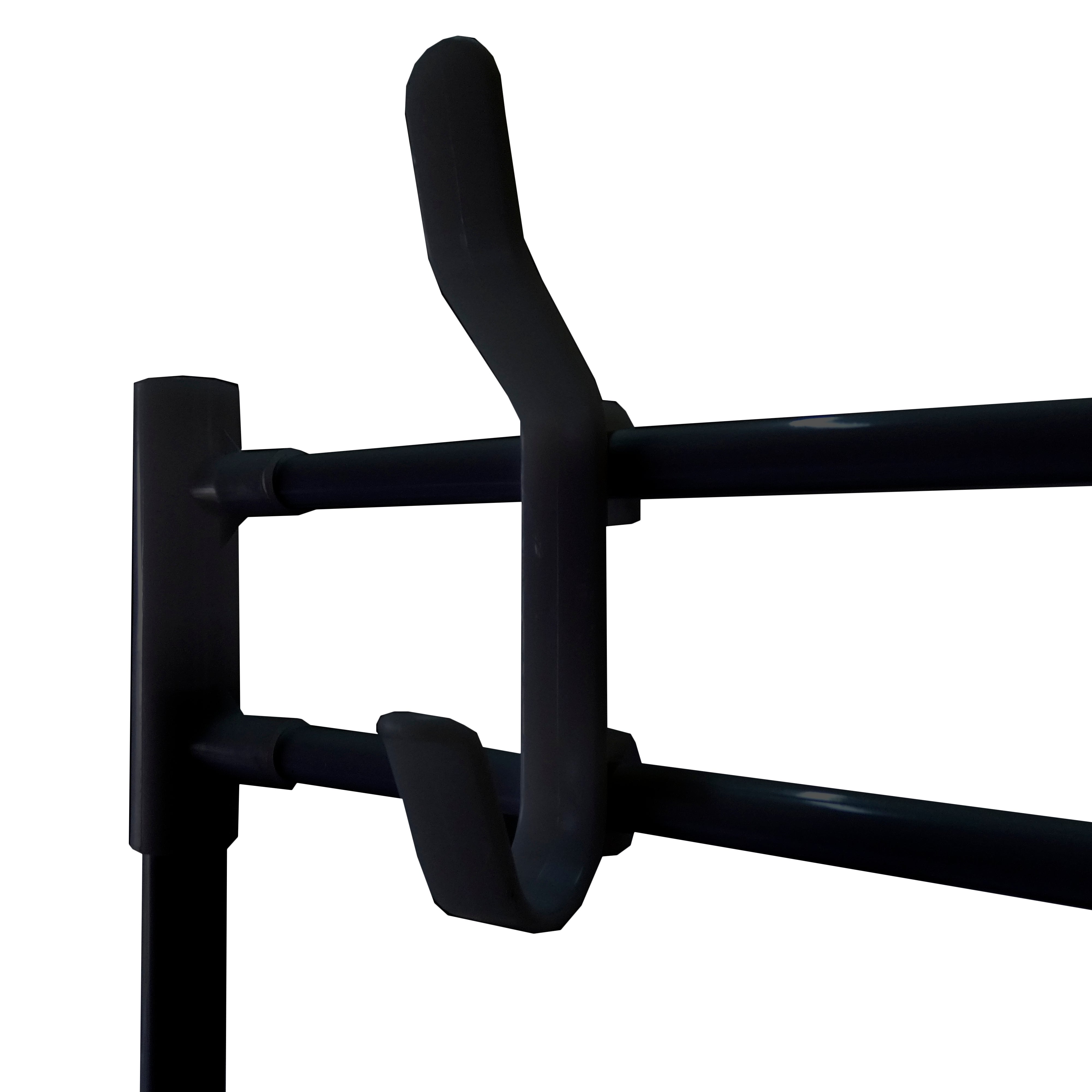 Portemanteau Hall d'Entrée Nyana Home 4 Étagères 8 Cintres Noir - 4