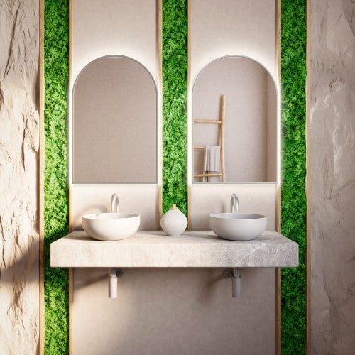 Lustro Tiny Border Pastille Cut 110x50 ramka srebrna barwa światła neutralna