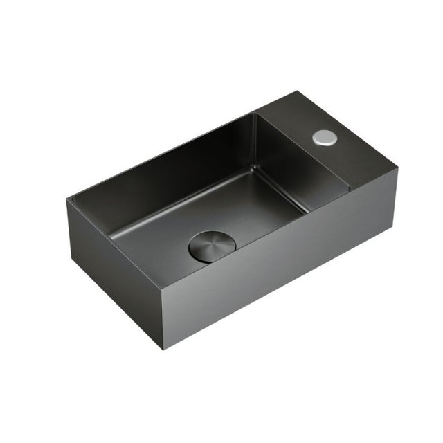 Timeless Lave mains en Acier Inoxydable 304, 40x22x11cm, Gun Métal brossé PVD