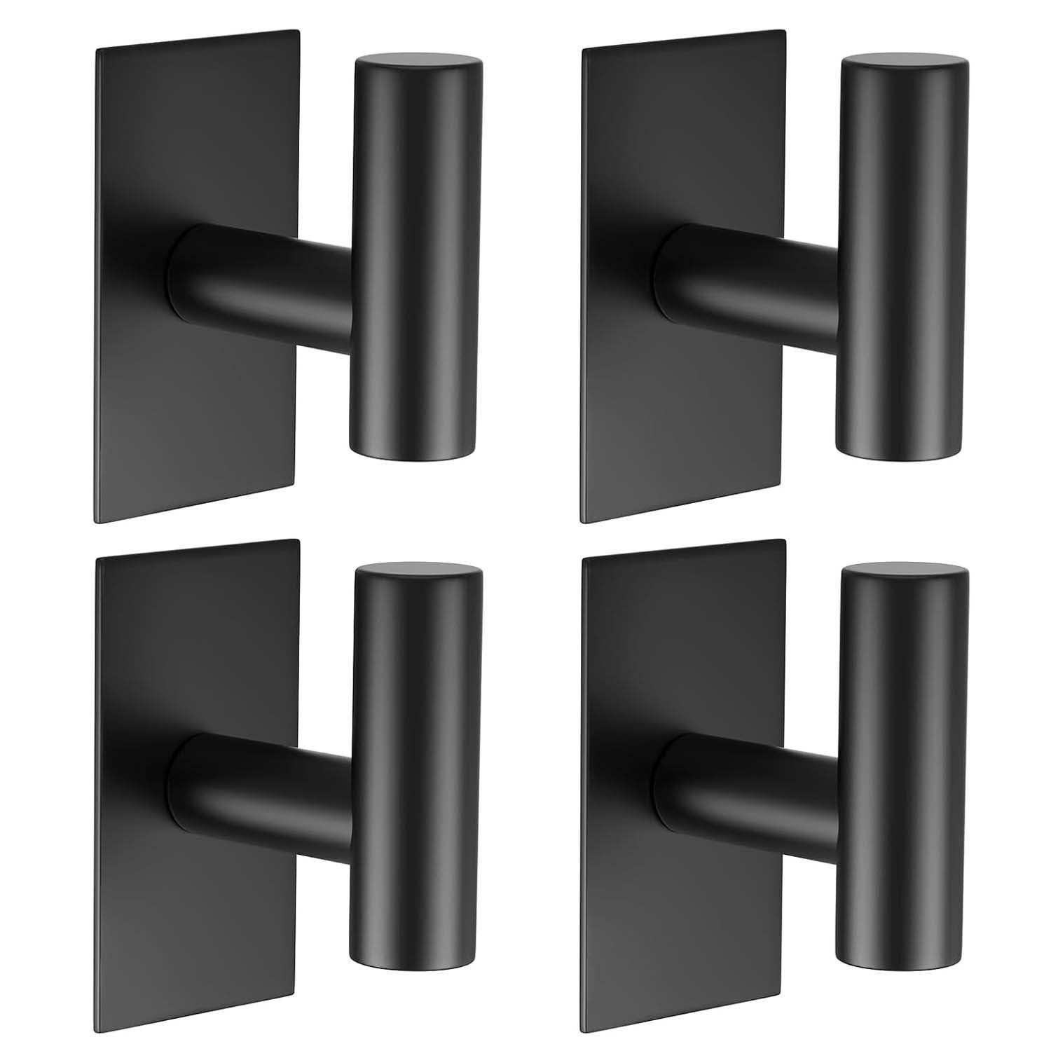 4 mocne haczyki ścienne, wodoodporny podkład samoprzylepny do ręczników, płaszczy, ubrań, kuchni, łazienki, szafki i montażu na ścianie