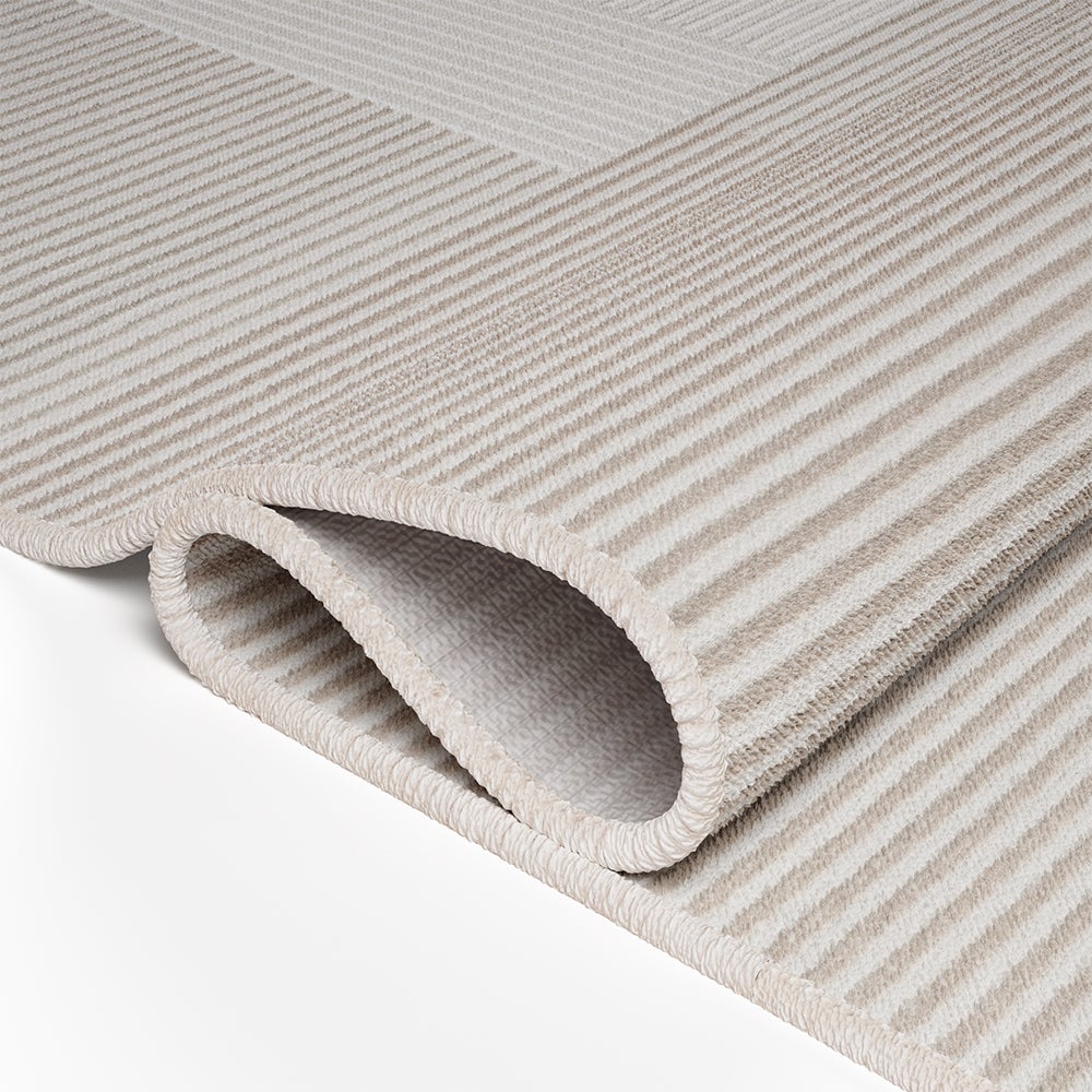 Alfombra grande de diseño contemporáneo y moderno - Beige (290x200 cm ...