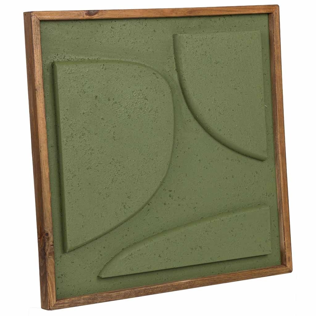 Tableau artisanal en bois recyclé en relief 62 x 4 x 62h cm | Leroy Merlin