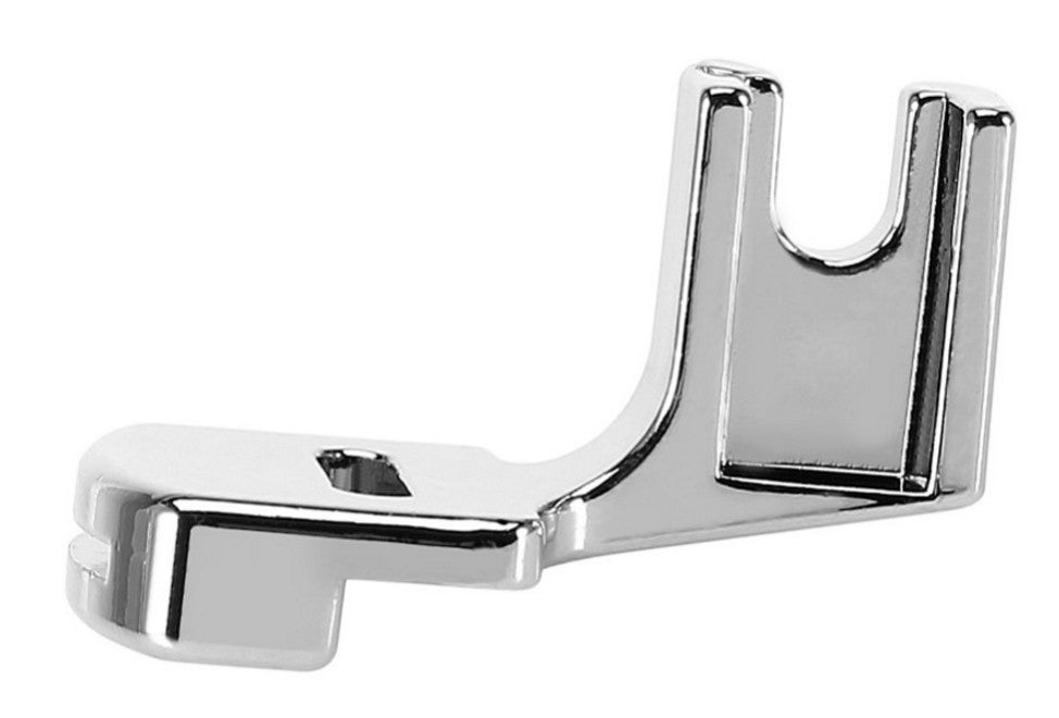 Piedino premistoffa universale per infilatura del filo per macchine da cucire Alfa, Singer, Juki, Elna e Lidl; in rattan a basso profilo. - 5