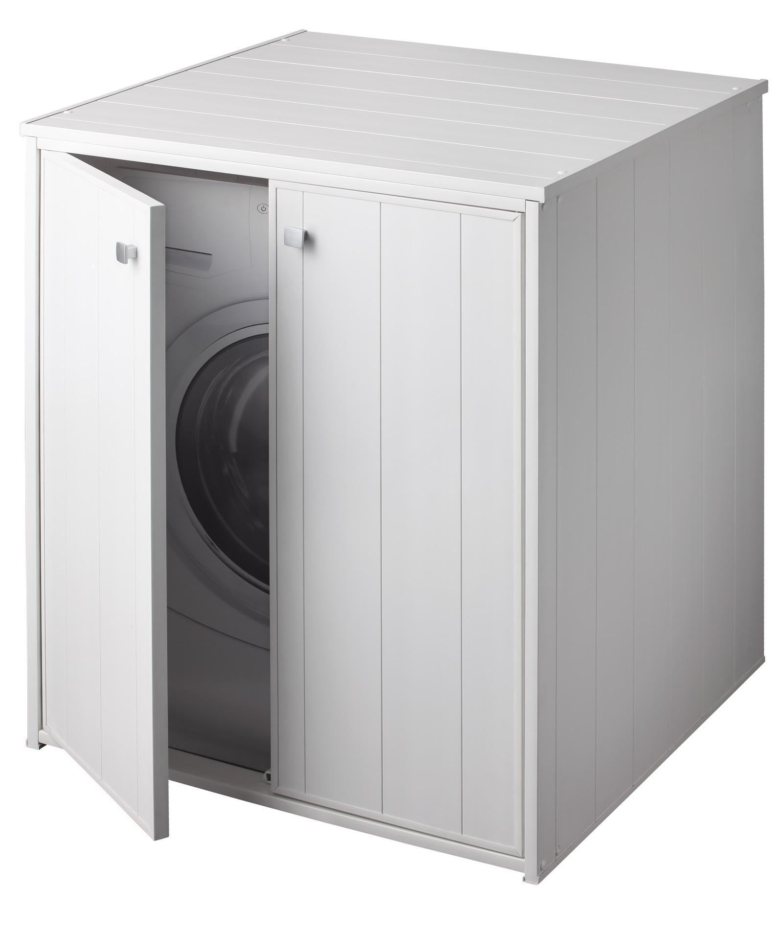 Armario impermeable para lavadora XXL con puertas magnéticas 77x71x94H cm - 5