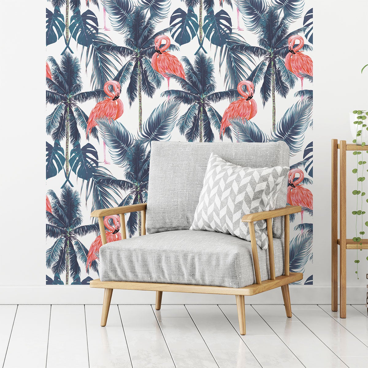 Vinilo tapiz tropical arequipa - adhesivo de pared - revestimiento sticker mural decorativo - 60x60cm