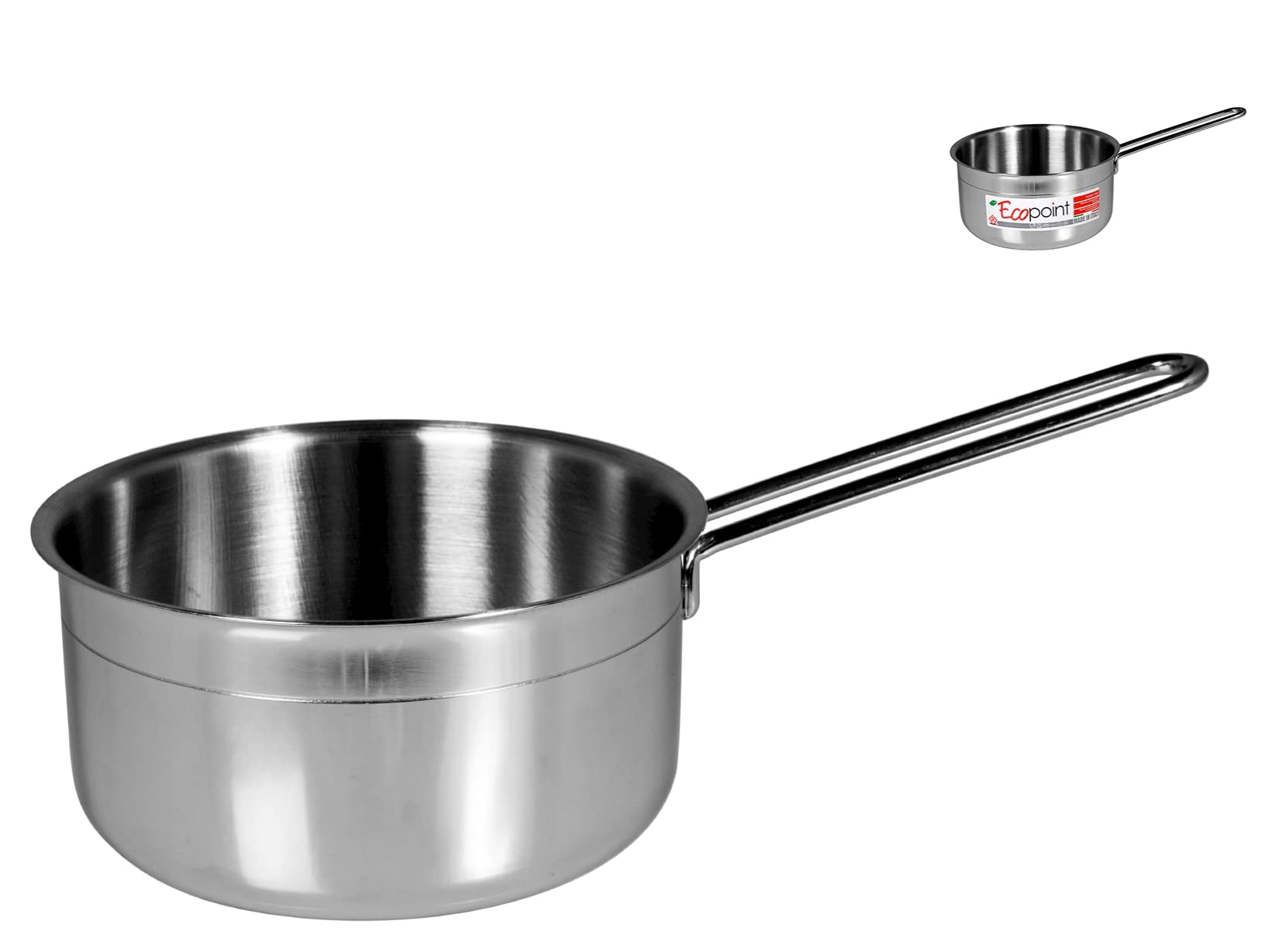 Beka Set Di 3 Casseruole Tri Lux Con Manico - Acciaio Inossidabile 18/10, Adatte A Induzione - Diametri 16, 18, 20 Cm