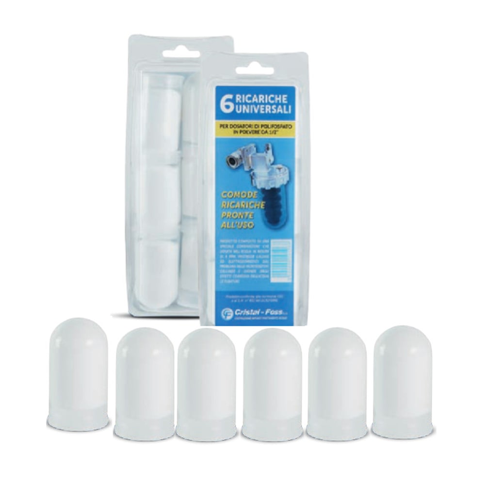 Ricaric Sale Polifosfati Facot 6 Pezzi - Anticalcare Per Caldaie E Impianti Idrici