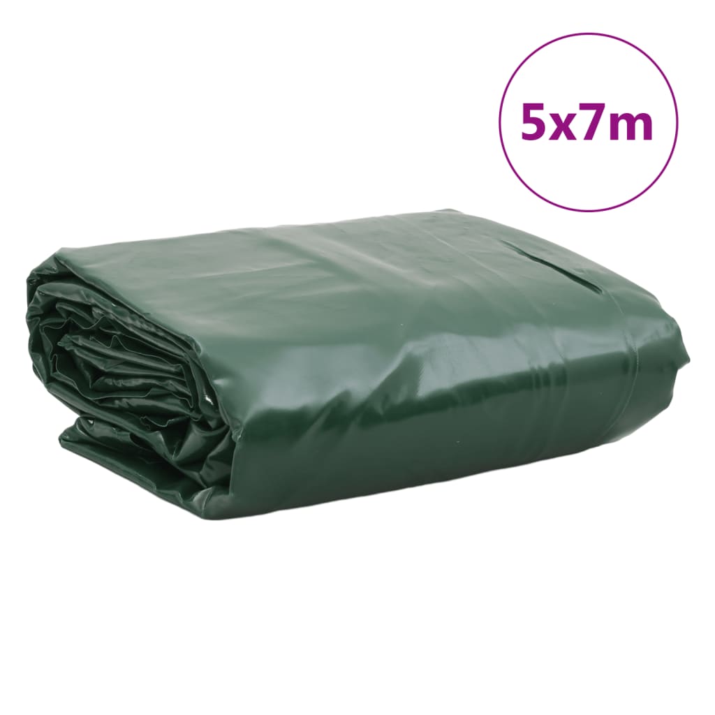 Bâche verte, 650 g/m², 5 × 7 m - 9
