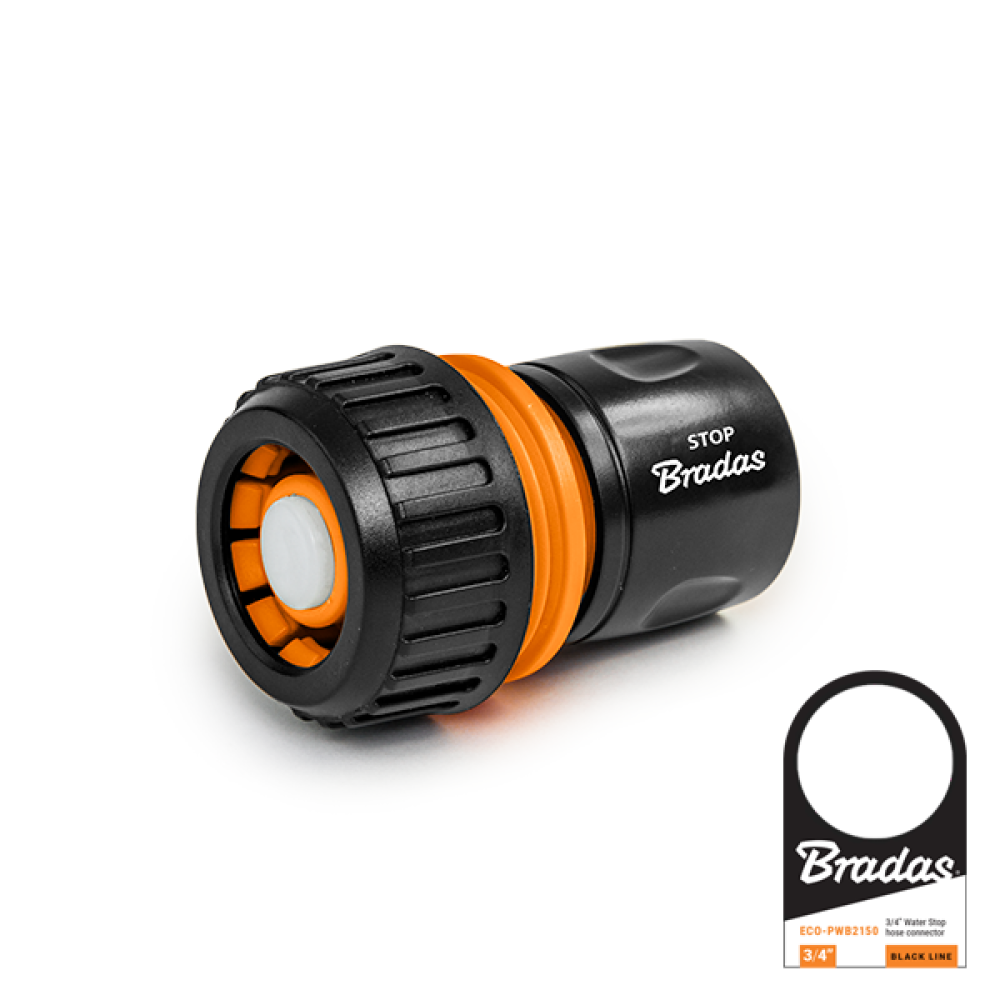Szybkozłącze 3/4` STOP z etykietą ECO-PWB2150 BLACK LINE BRADAS