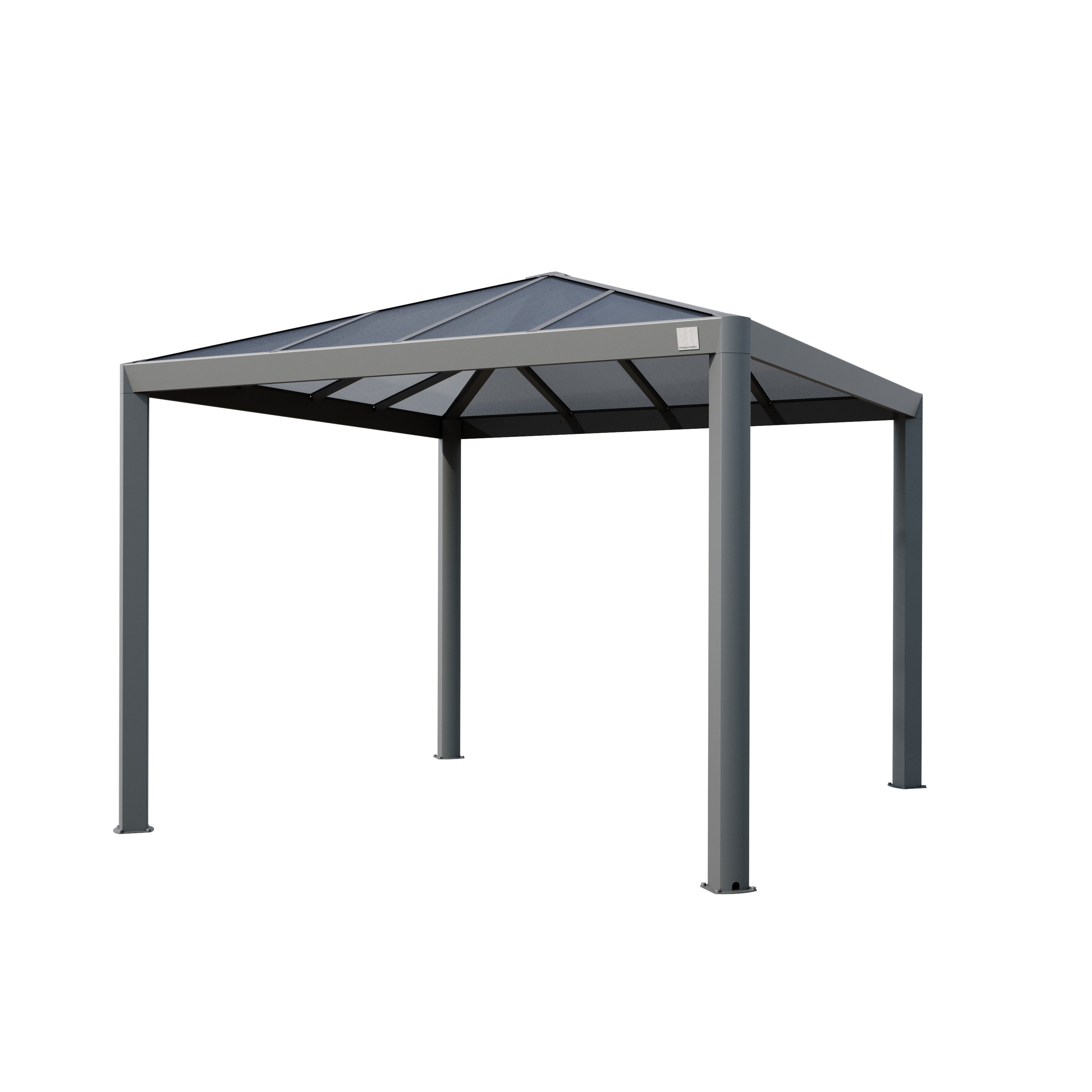 PRIMEYARD Pawilon ogrodowy 3x3 m Hardtop dach z poliwęglanu