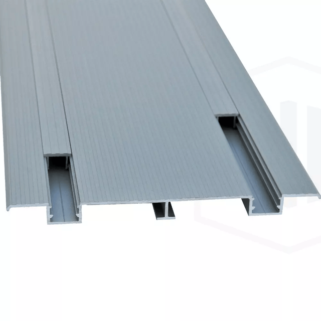 Lame de terrasse aluminium EVORALU DECK 200x4000 mm couleur Gris 7030