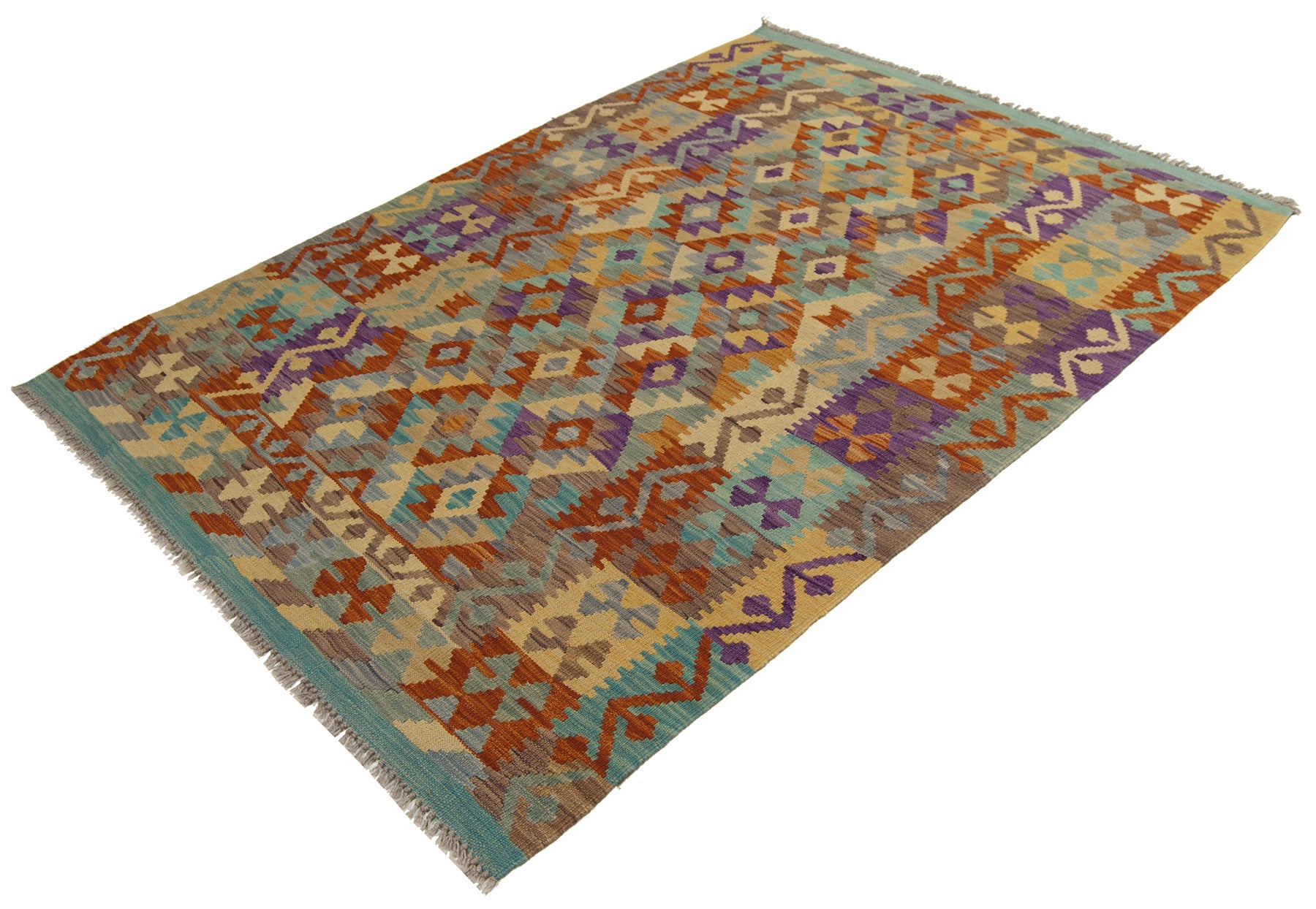 Kilim 177X124 CM Oryginalny, ręcznie robiony, łatwy do czyszczenia, styl plemienny