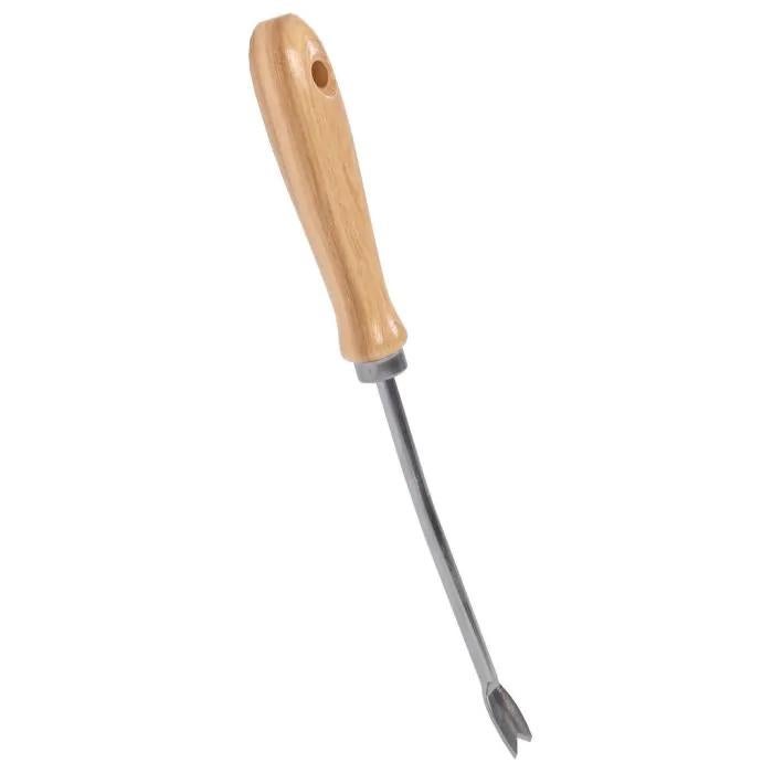 Ręczny Usuwacz Chwastów Stal Ocynkowana z Trzonkiem Jesionowym 31 cm