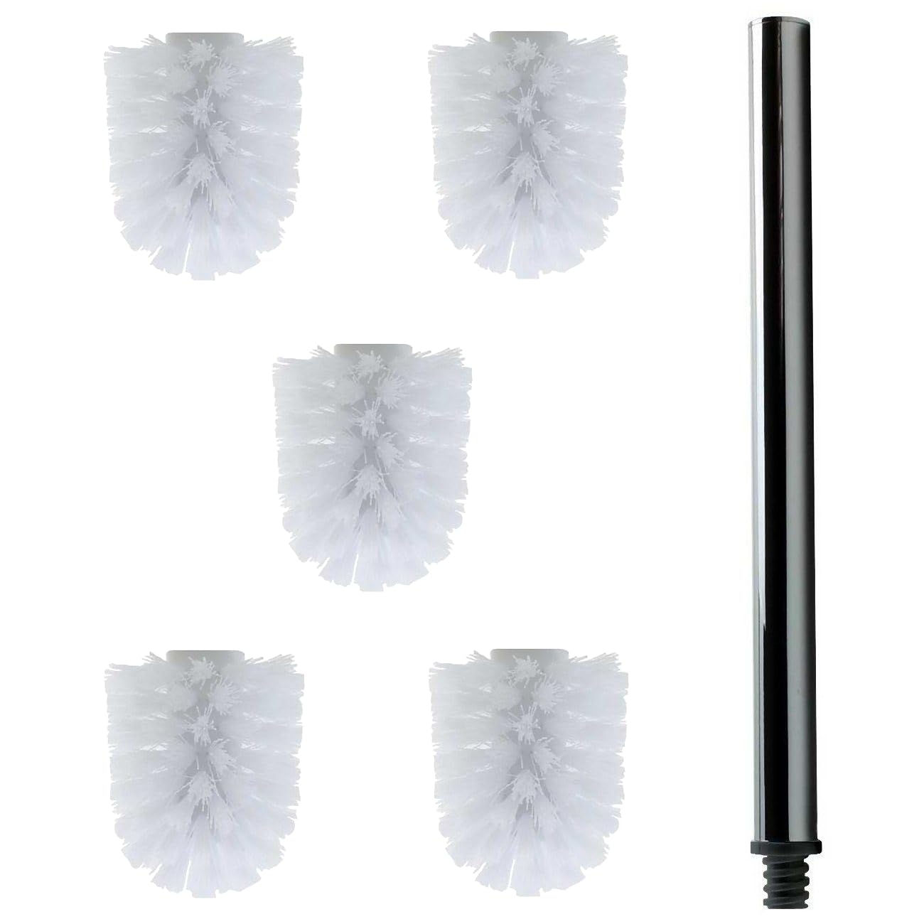 Gtl - Ricambio Scopino Wc Con Setole Nylon Bussola Oottone Filetto M6 Lunghezza 5cm 44665562 - 5