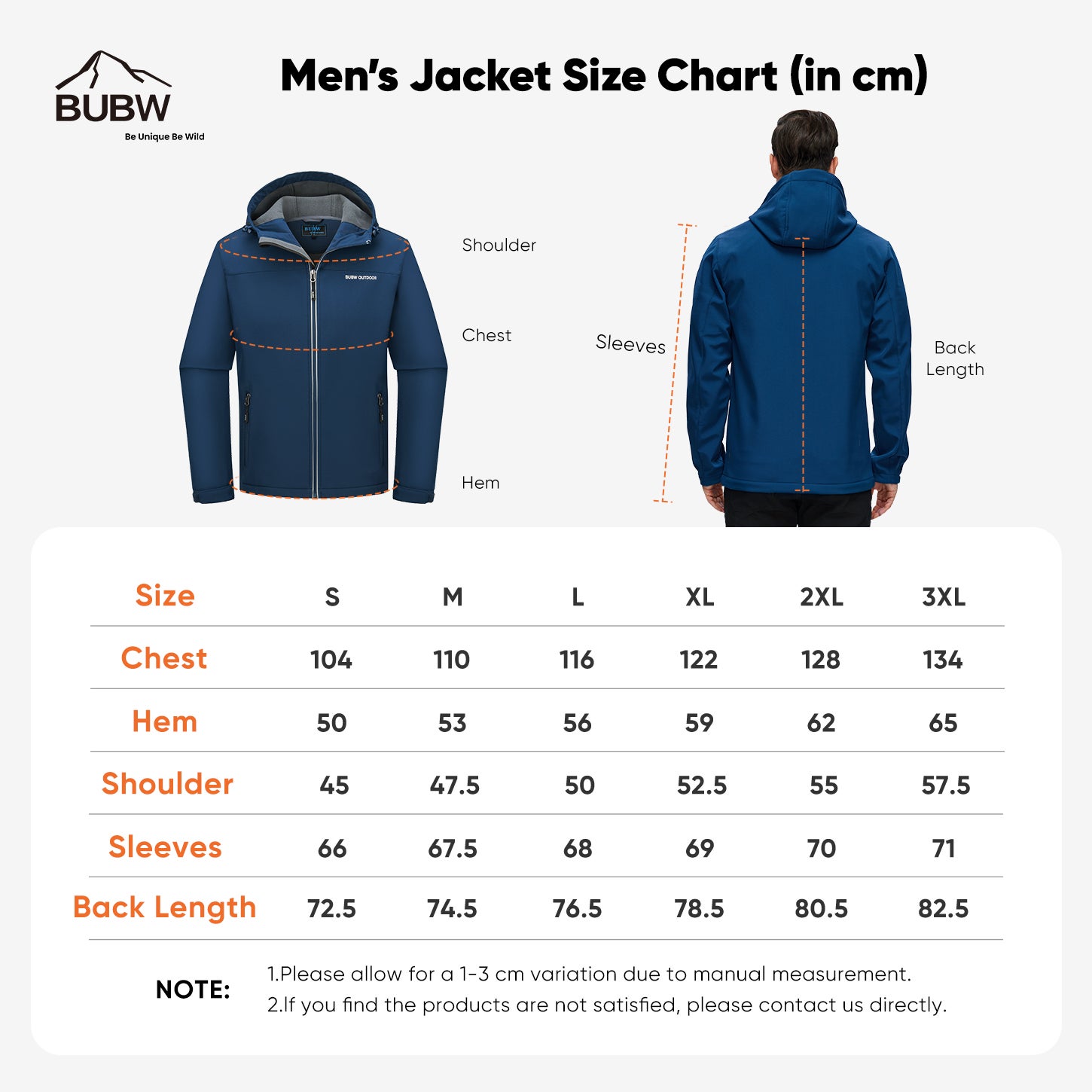 Veste de Travail à Capuche Taille XL Blouson & Softshell Homme -Imperméable, Coupe-vent, Chaude et Respirante, avec Bandes Réfléchissantes-Bleu Marine - 6