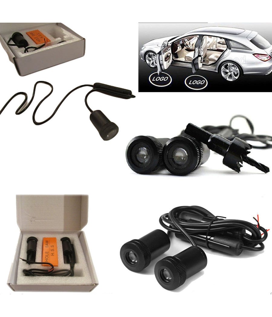 Proiettori Luci Portiera Per Citroen C3, C4, C5, Elysee: Logo LED Personalizzato, Facili Da Montare