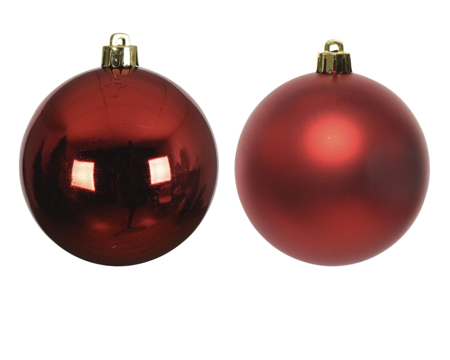 Lot de 12 boules EDM - esprit de Noël - Rouge - 71871 - 2