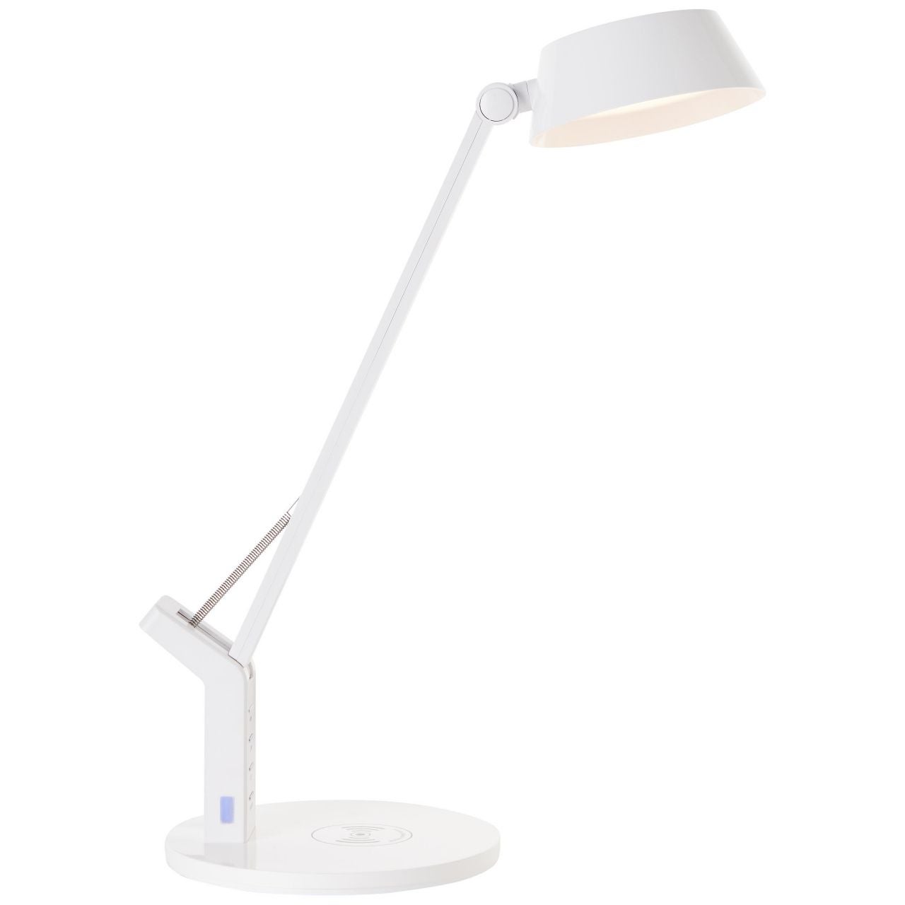 Brilliant Colden lampa sufitowa LED 45cm biały metal/biały bambus 46W zintegrowany LED