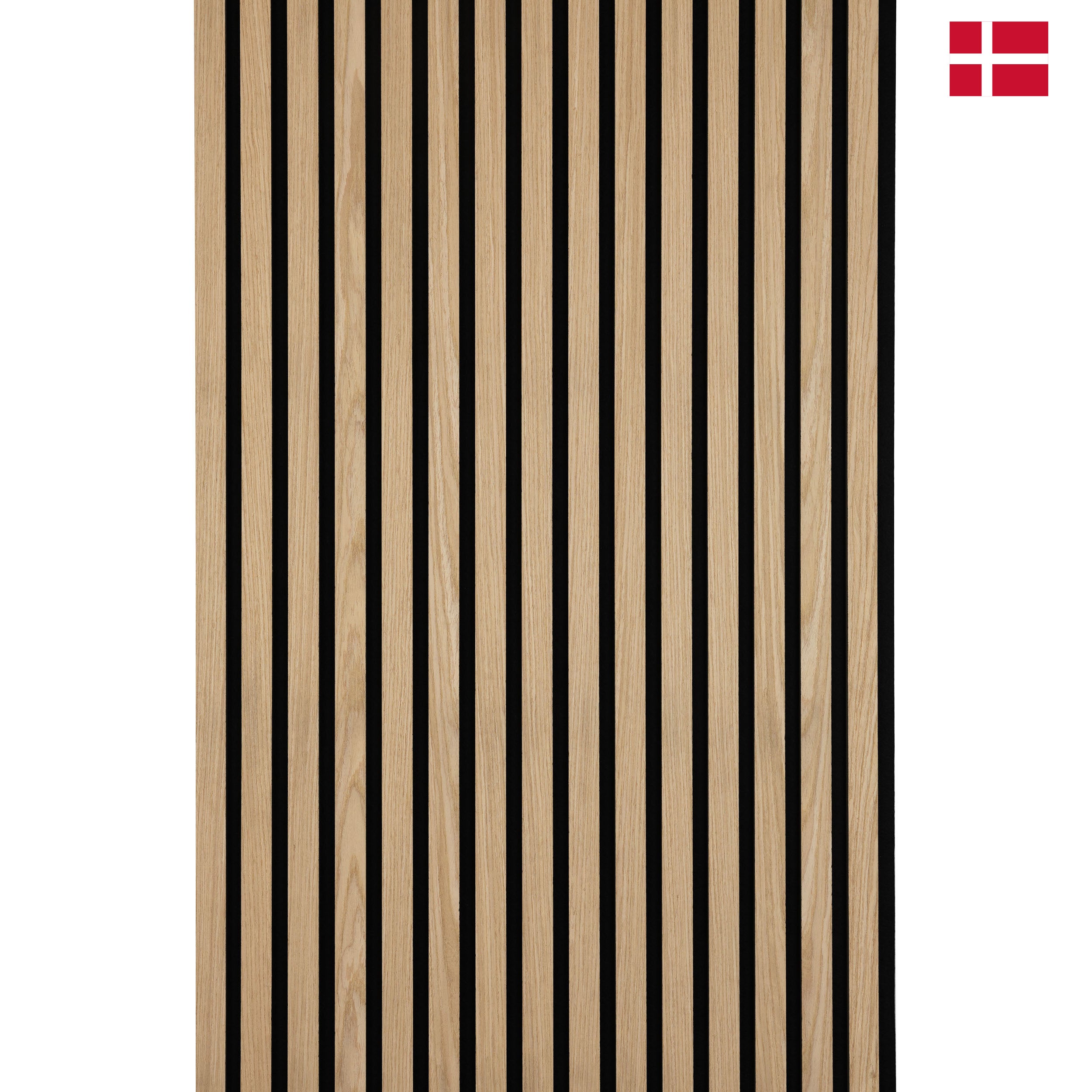 Panneau tasseaux acoustique MDF PREMIUM décor chêne naturel, feutrine noire, 240x60 cm Nordic Acoustics - 4