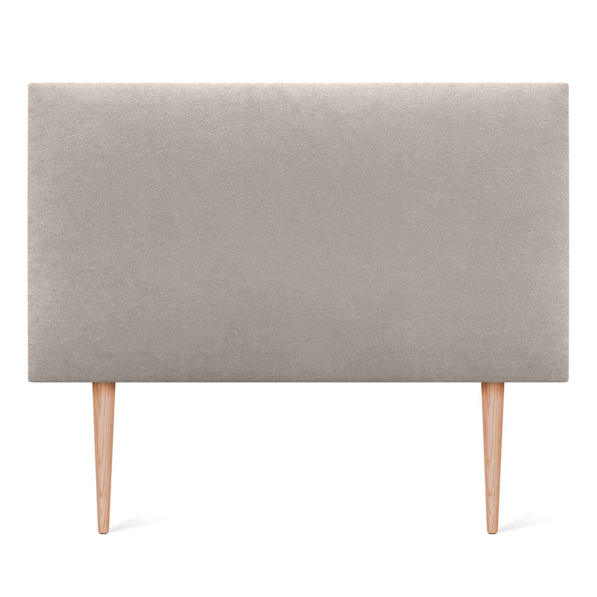 DHOME Cabecero de Tela AQUALINE Liso y con Patas cabeceros Cabezal tapizado Cama Lujo (Tela Beige, 105cm (Camas 80/90/105)) - 3