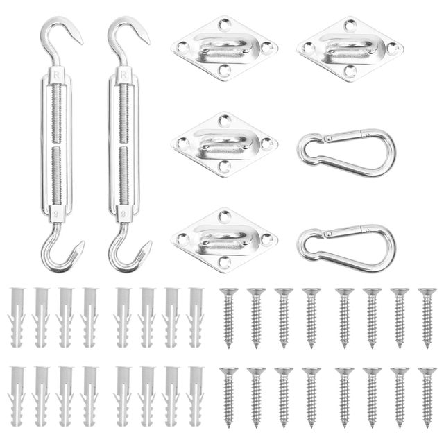 Juego de accesorios para toldo de vela 8 pzas acero inoxidable vidaXL