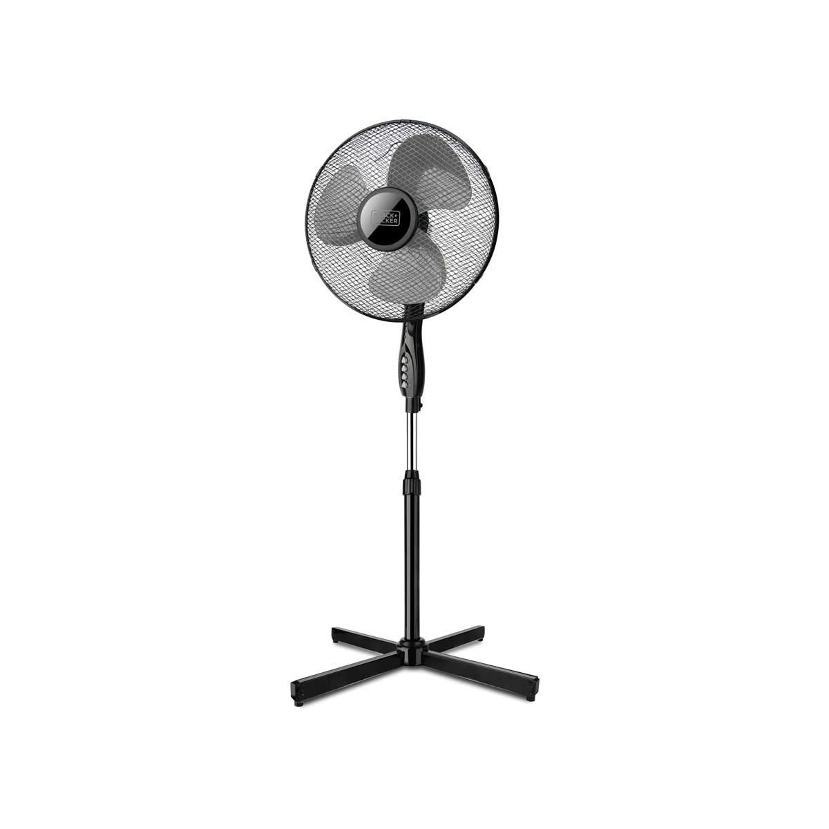 BLACK+DECKER BXEFP41E Ventilatore a Piantana, 40 W, 240 V, Nero