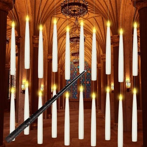 BEICHI Lot de 24 bougies chauffe-plat d'Halloween réalistes à piles sans flamme pour Halloween, décorations d'automne
