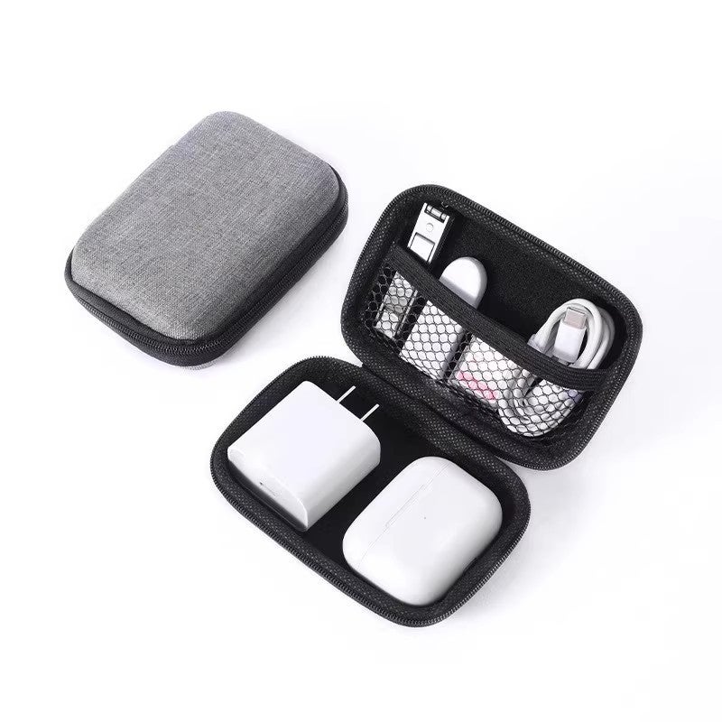 Lot 4 Mini Pochette Silicone Souple – Rangement Écouteurs, Câbles, Clés, Carte Mémoire – Multifonction & Portable