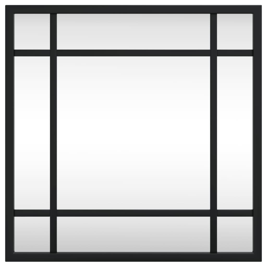 Maison Exclusive - Miroir mural noir 30x30 cm carré fer - 3