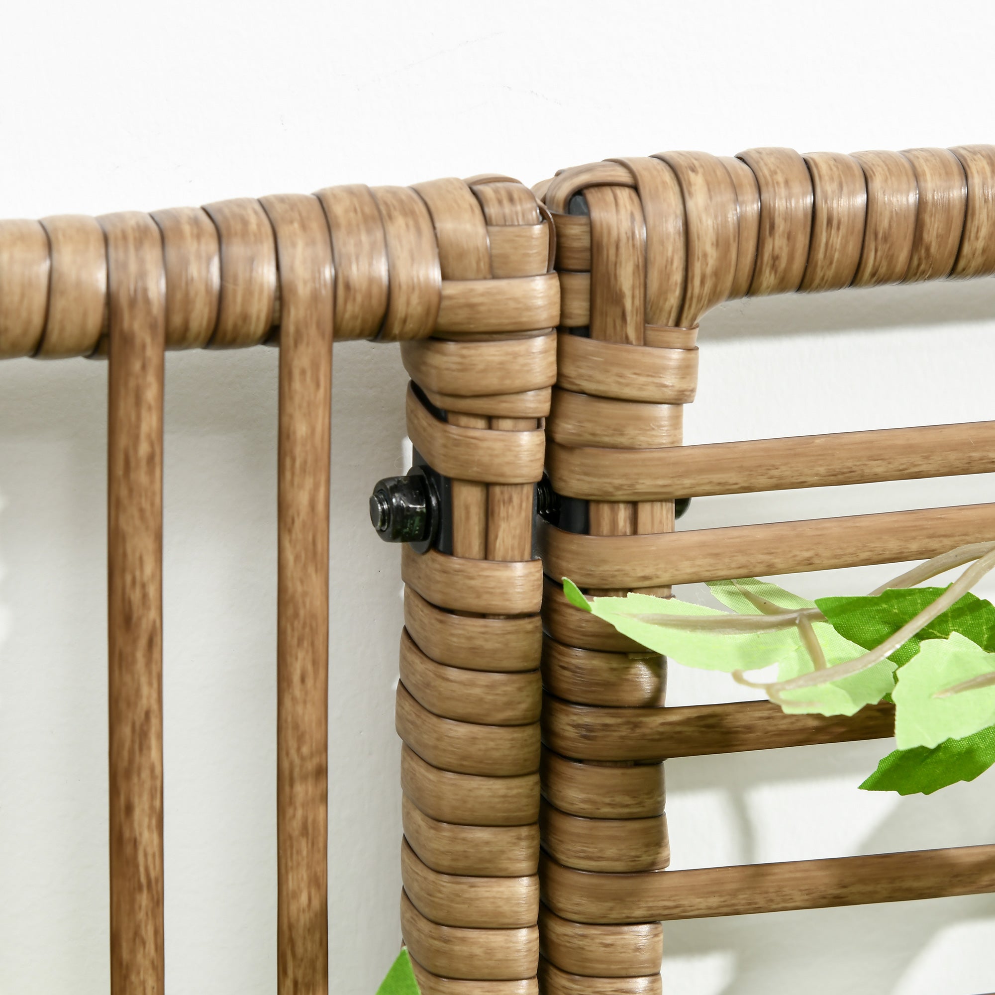 Jardinière avec treillis haut dim. 103L x 29l x 103H cm résine - 8