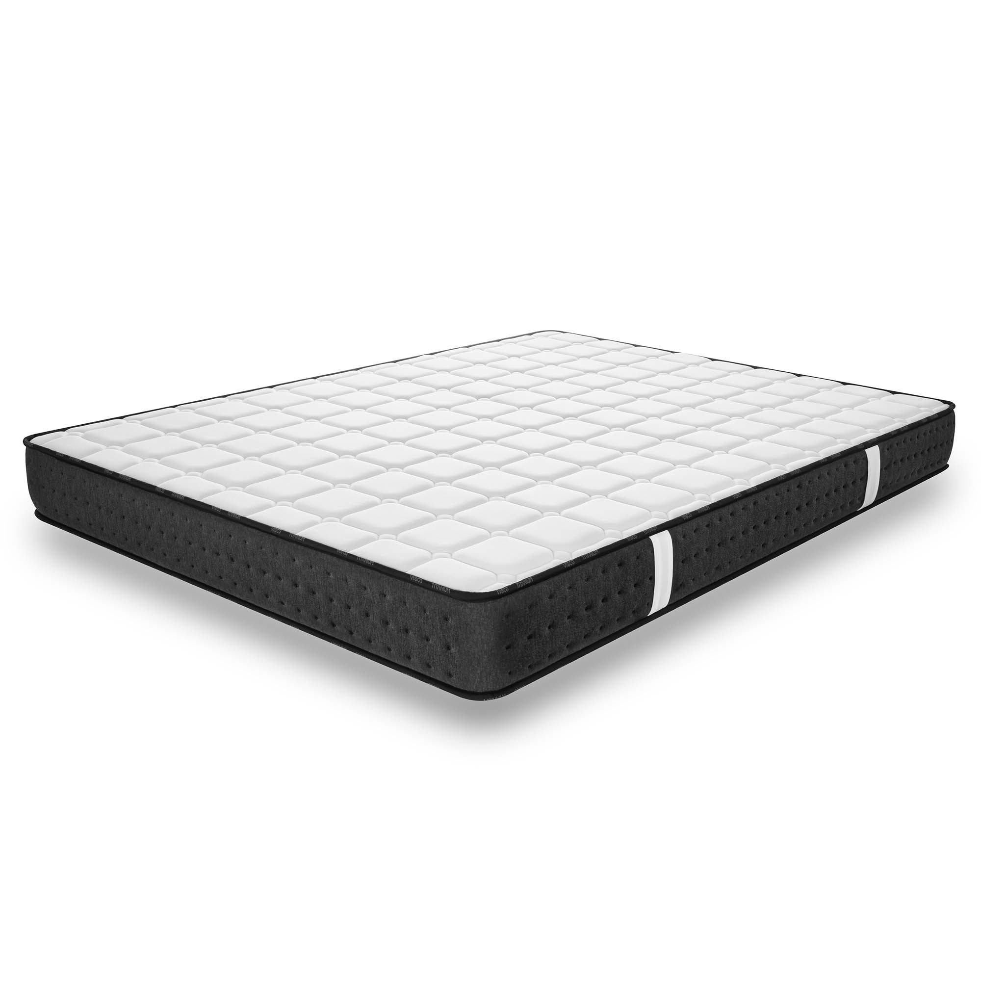 Colchón Equinox 135x190 cm - Multicapas HR - Blue Latex - 2 Almohadas Gratis - Espuma viscoelástica - Espesor 21 cm - 7 Zonas - Reversible - 5