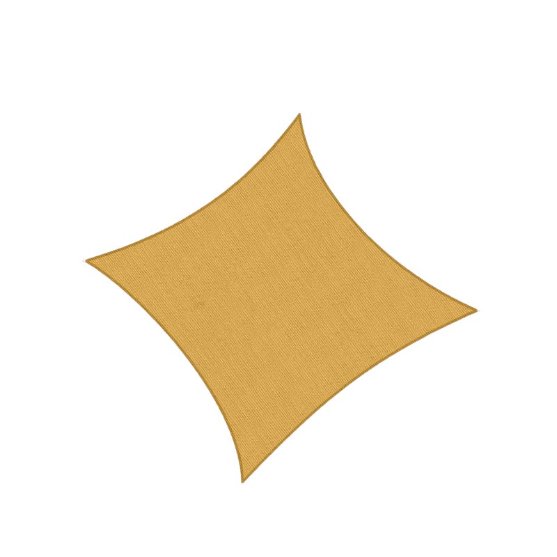 Żagiel przeciwsłoneczny kwadratowy, ochrona UV, na patio, do ogrodu, na trawnik, do aktywności na świeżym powietrzu, na plażę, 2 x 2 metry, beżowy