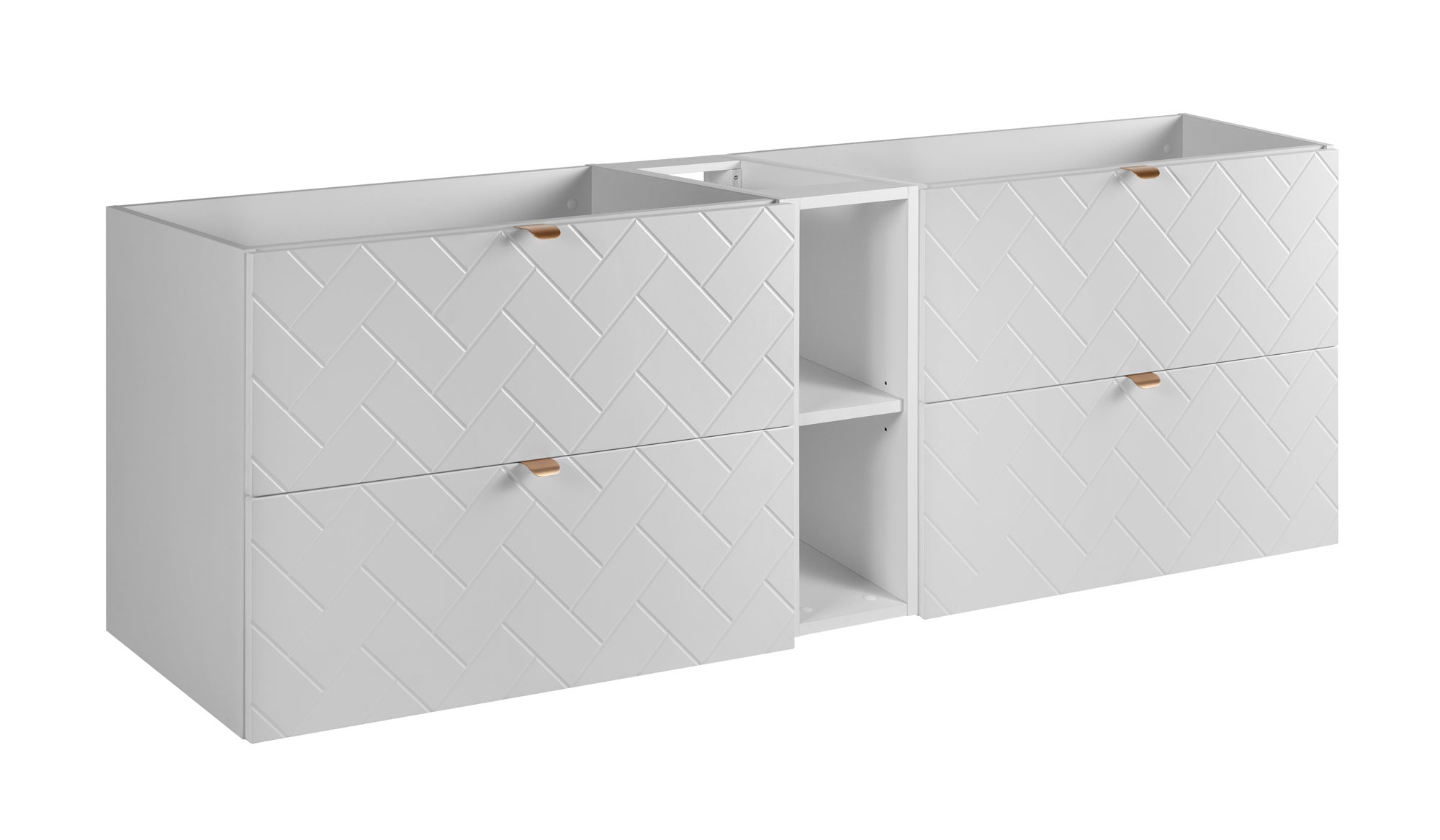 Kit Complet De Tiroirs à Fermeture Douce En Acier Blanc - Système Coulissant Sous Le Plan, Idéal Pour Rangement Cuisine Ou Bureau