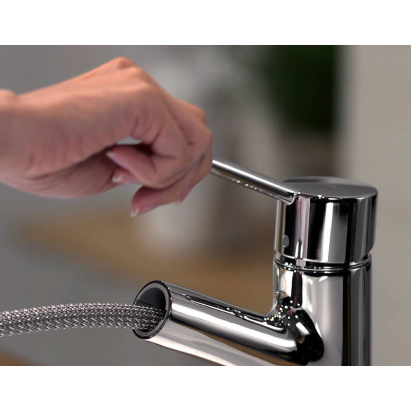 Rubinetto da cucina con doccetta cromata HANSGROHE Talis M52 170 a 2 getti - 6