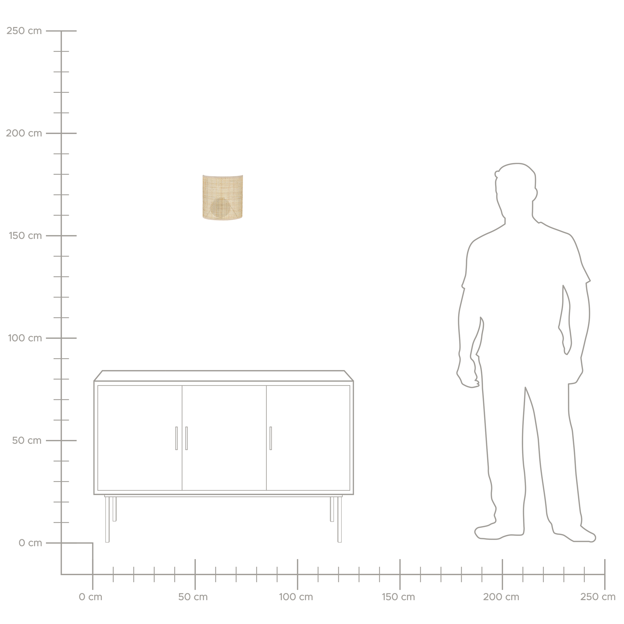 Applique CARIO Rattan Naturale - 5