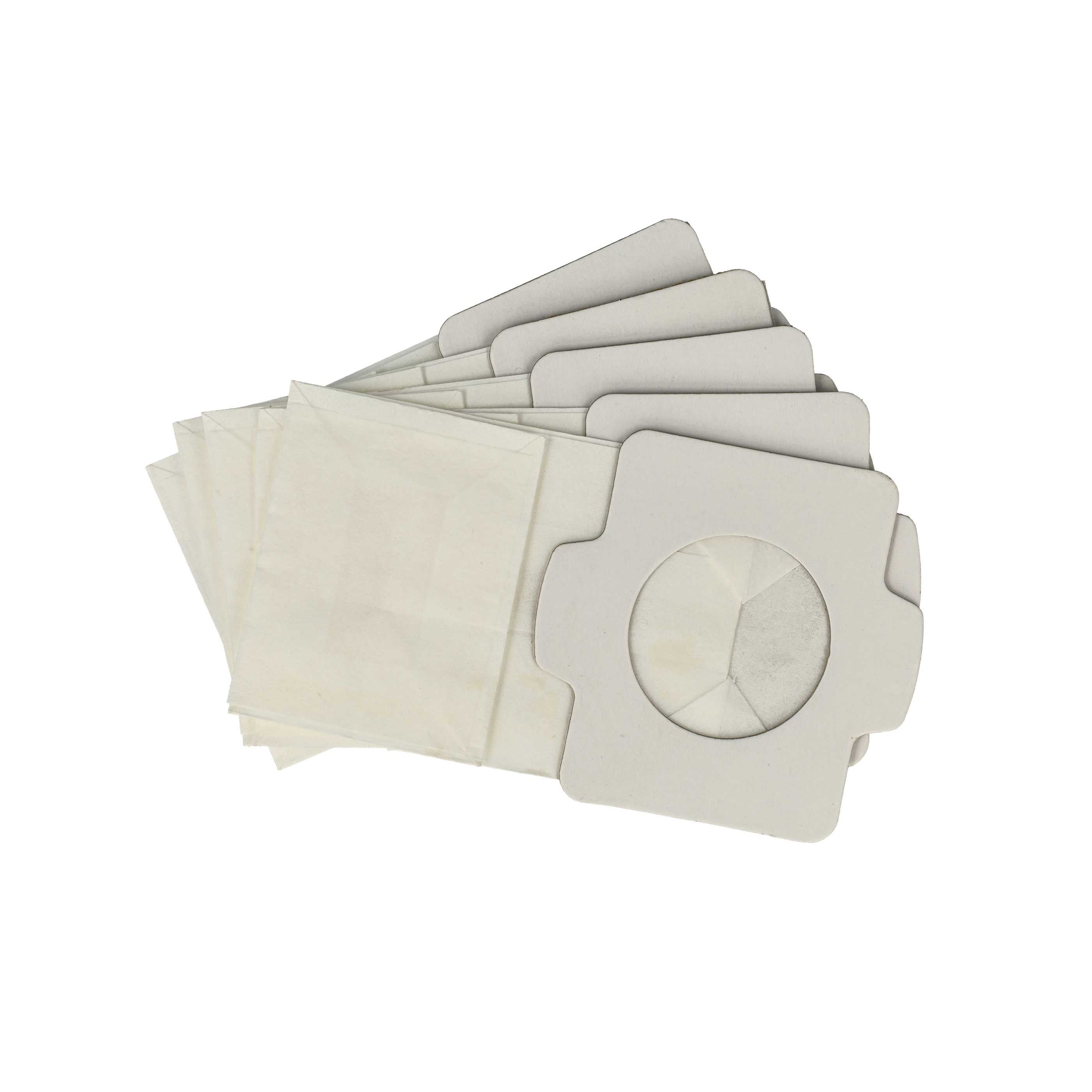vhbw 5x Sacs compatible avec Makita BCL180ZW, CL102, CL102D, CL072, CL072D, BCL182 aspirateur - papier, 11,8cm x 6cm, bleu clair - 5