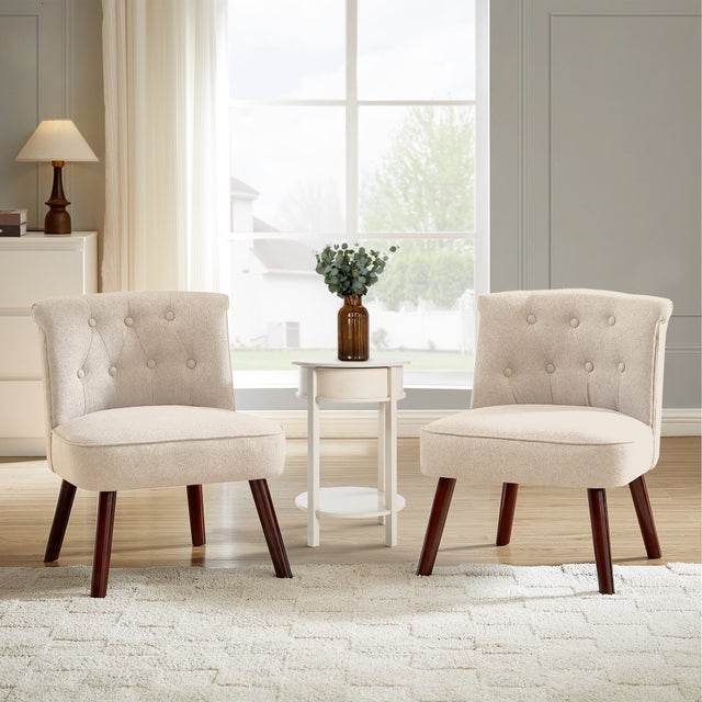 Lot de 2 Fauteuils crapaud modèle KING Velours lie de vin Beige