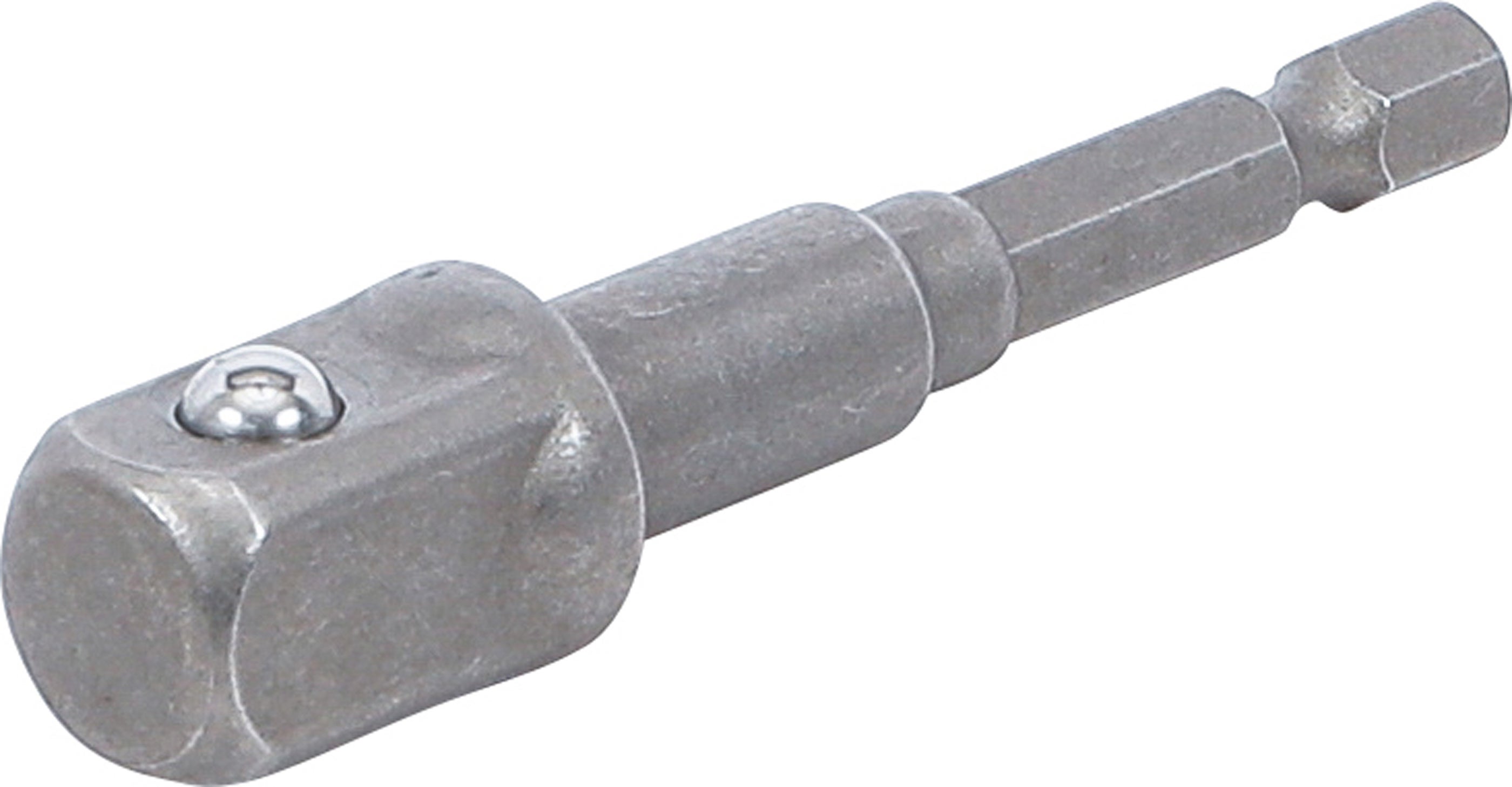 Adapter BGS do napędu wiertarki, sześciokąt zewnętrzny 6,3 mm (1/4 cala) / kwadrat zewnętrzny 12,5 mm (1/2 cala) - 9685-3