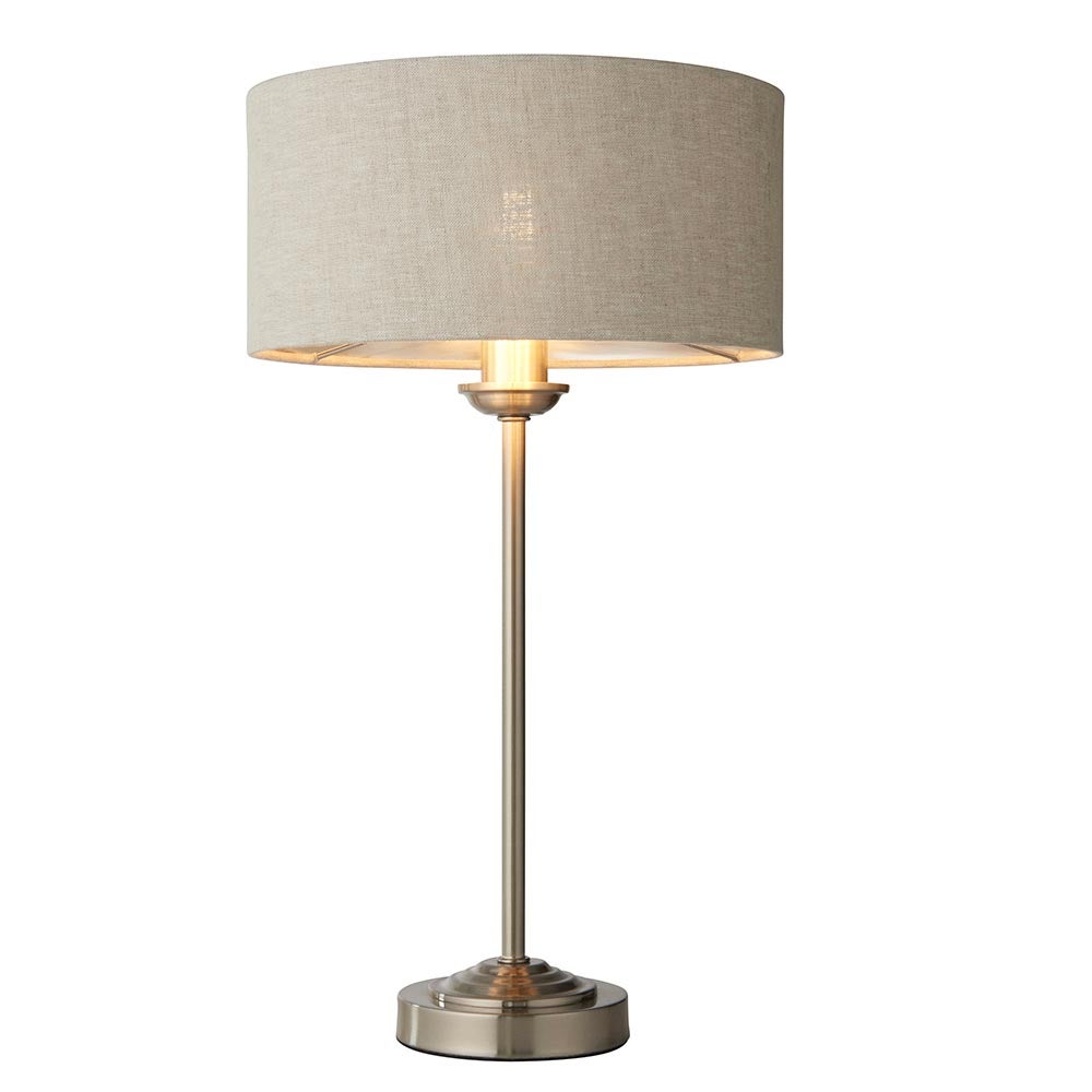 Lampa stołowa HIGHCLERE polerowana chromowana 1xE14x15W metal wym:44,7x25x25cm IP20 Endon