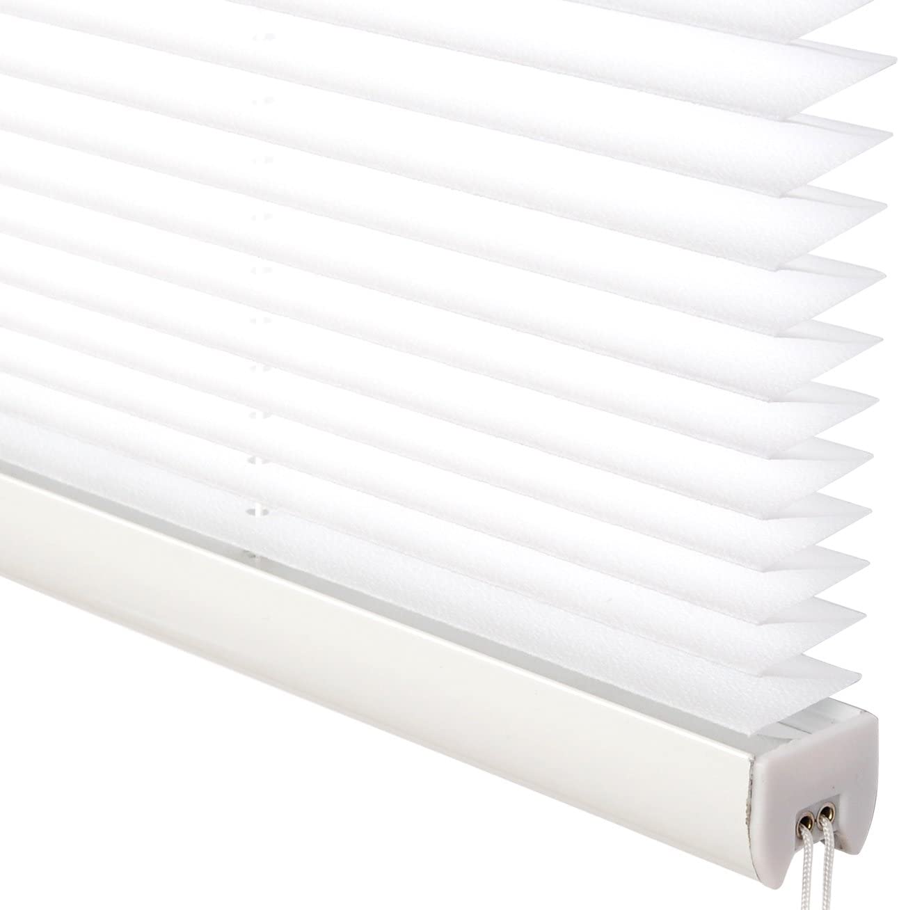 WOLTU Store plissé sans perçage pour fenêtre ou Porte, 50x130cm, Blanc - 2