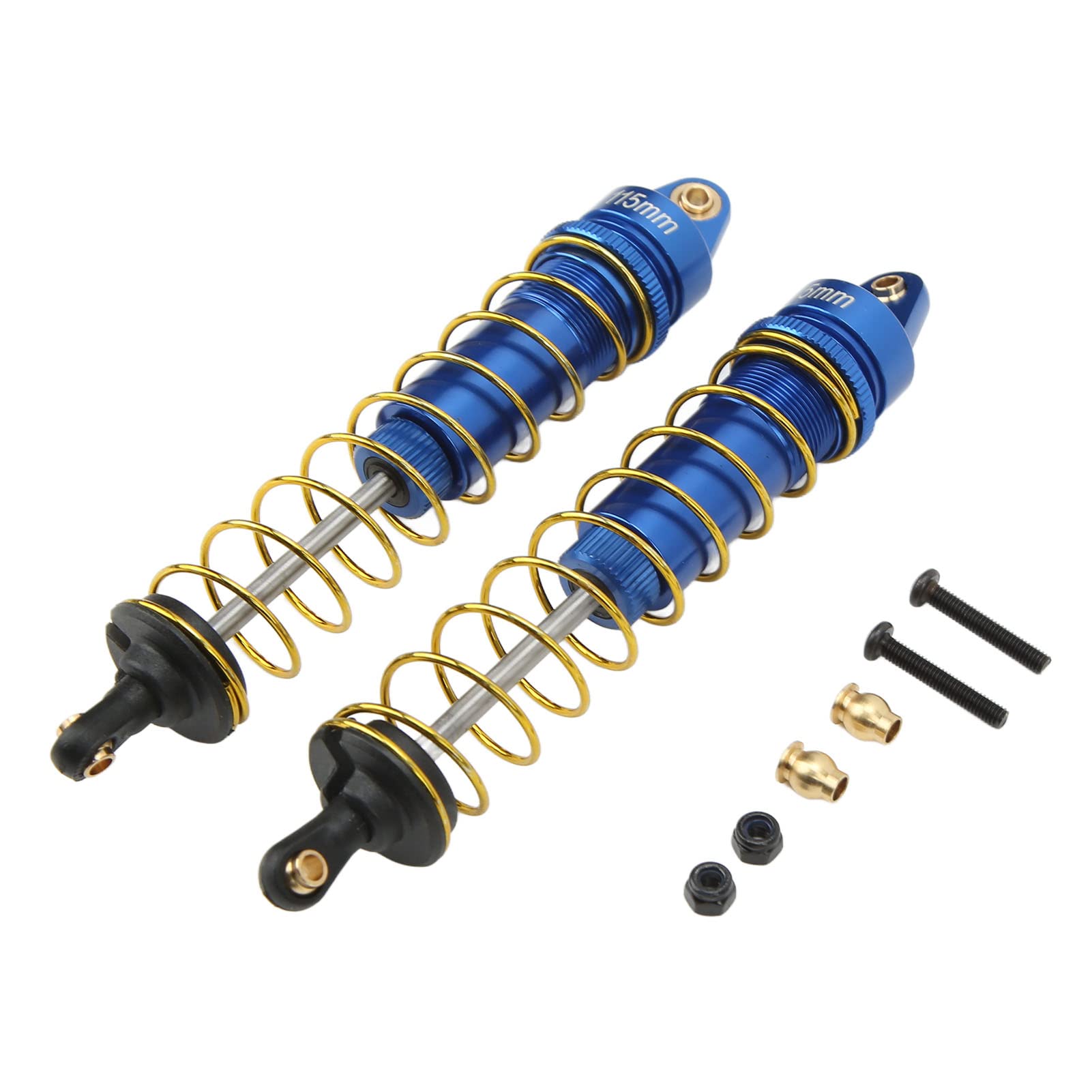 Amortisseur RC, pression d'huile en métal réglable, amortisseur avant et arrière compatible avec voiture télécommandée 1/8 (violet